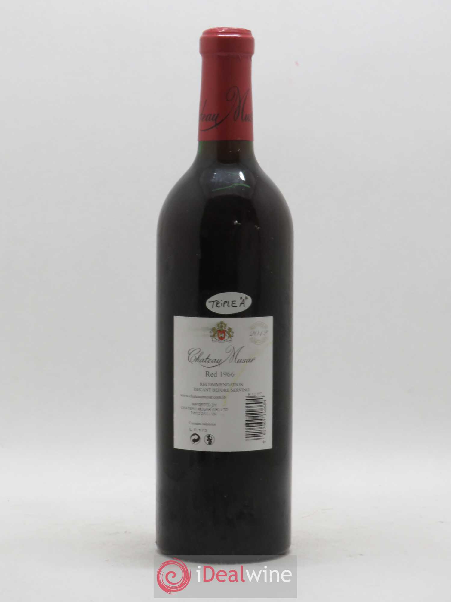 Château Musar Serge Hochar 1966 - Lot de 1 bouteille - 1