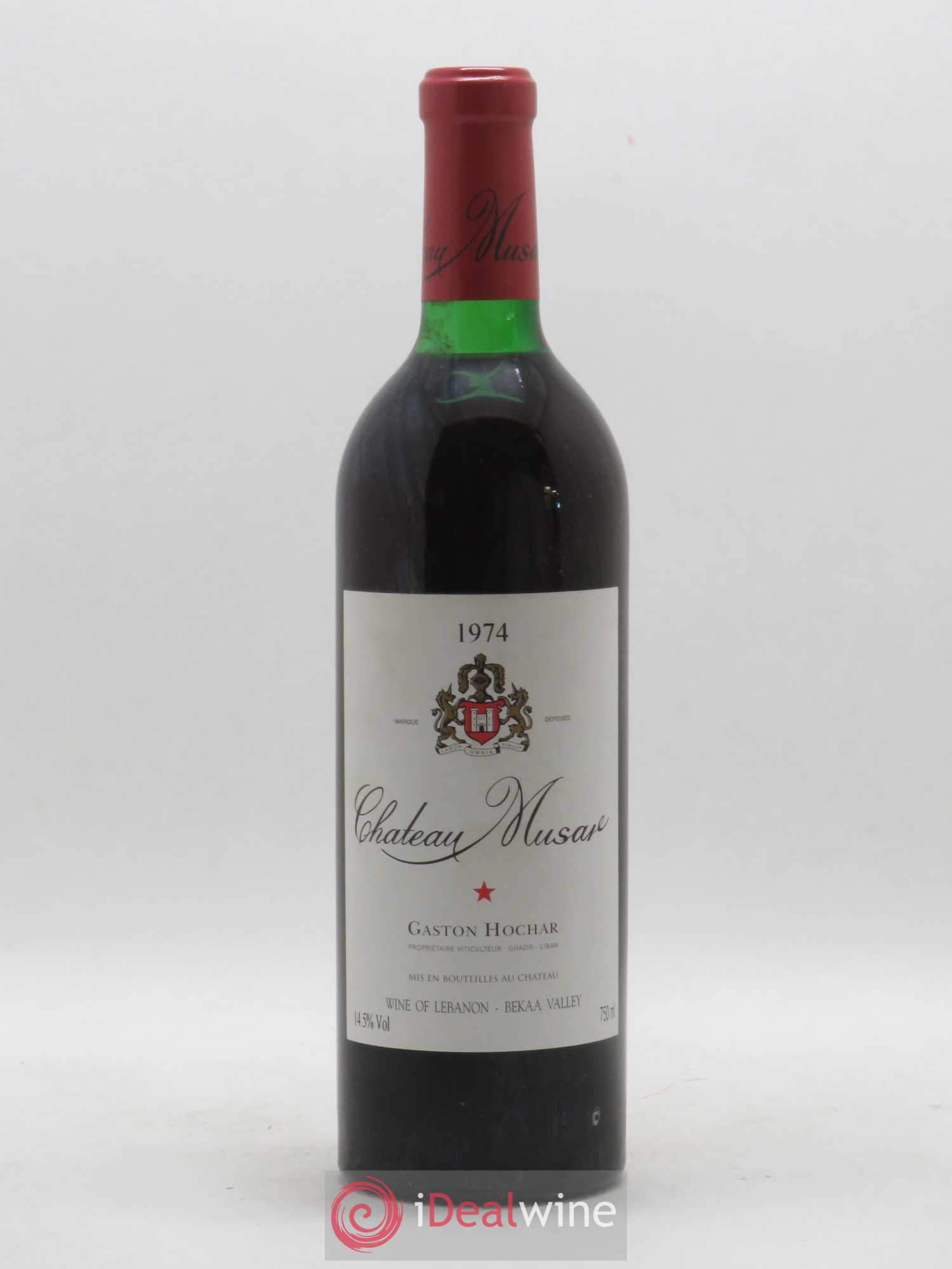 Château Musar Serge Hochar 1974 - Lot de 1 bouteille - 0