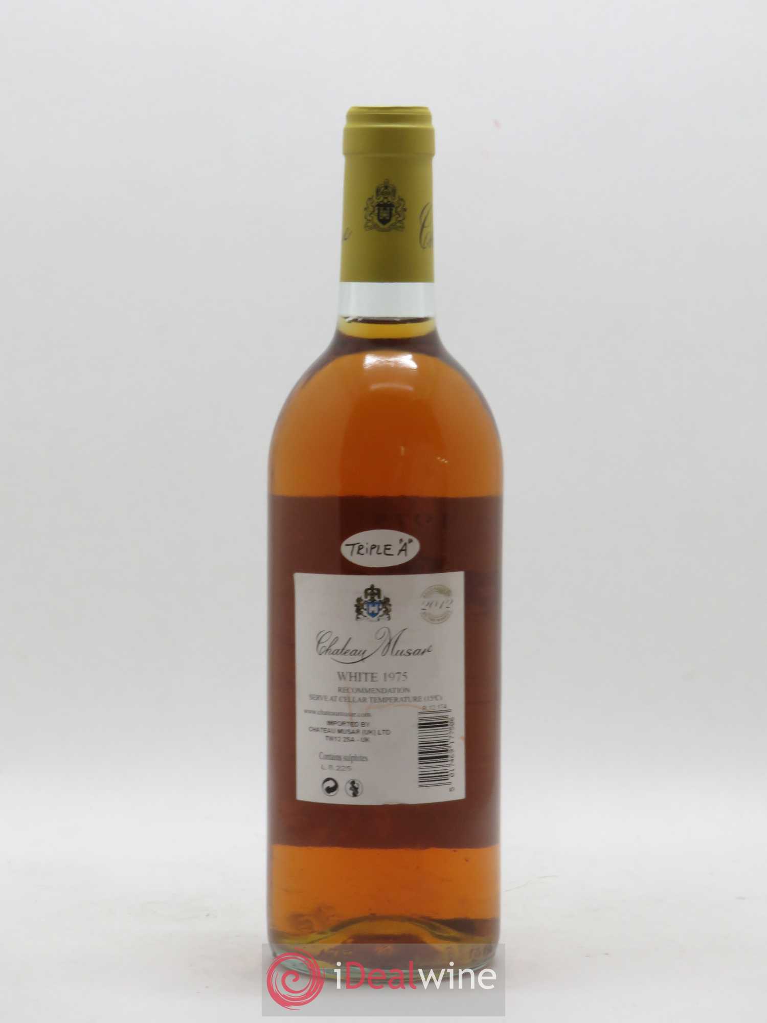 Château Musar Serge Hochar 1975 - Lot de 1 bouteille - 1