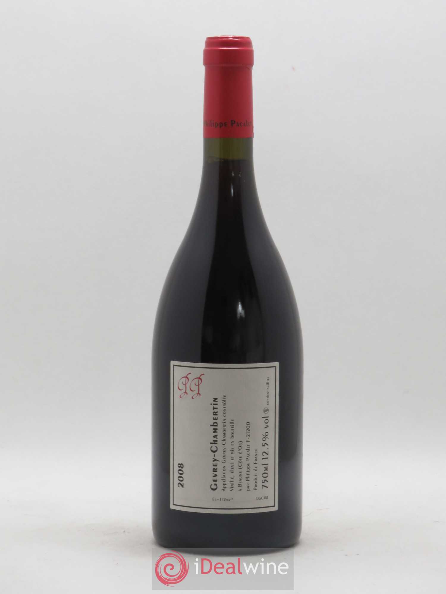 Gevrey-Chambertin Philippe Pacalet 2008 - Lot de 1 bouteille - 1