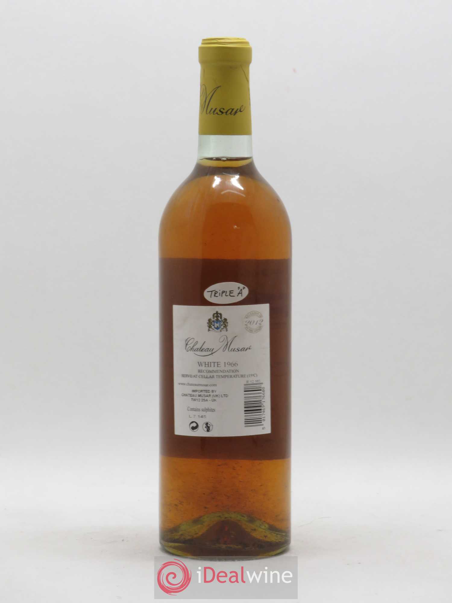 Château Musar Serge Hochar 1966 - Lot de 1 bouteille - 1