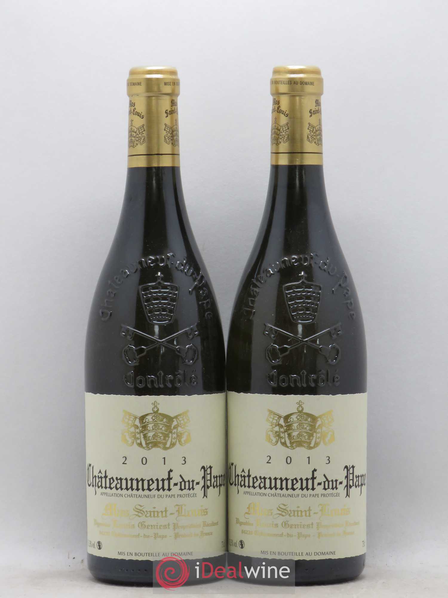 Châteauneuf-du-Pape Domaine Mas Saint Louis 2013 - Posten von 2 Flaschen - 0