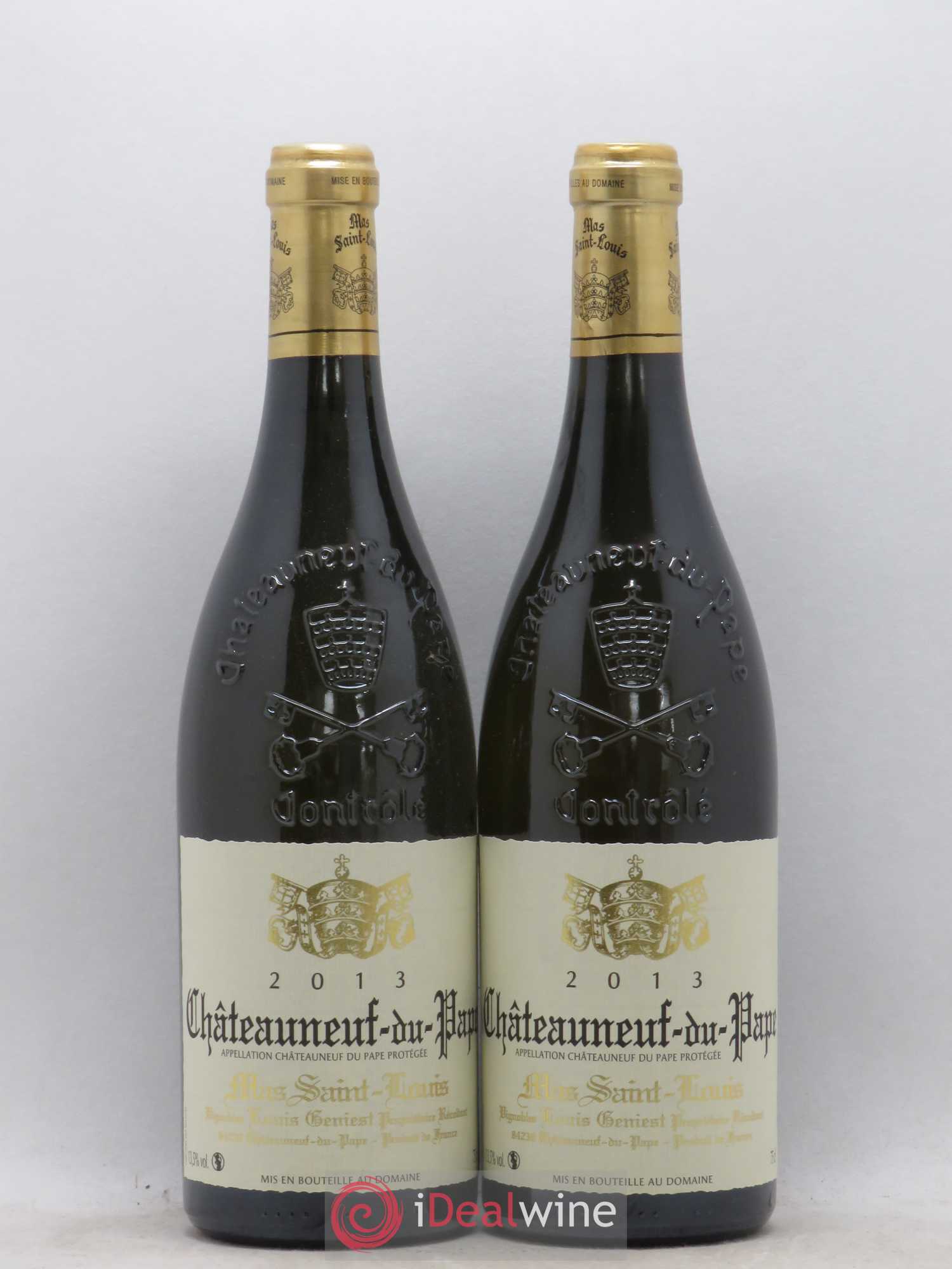 Châteauneuf-du-Pape Domaine Mas Saint Louis 2013 - Posten von 2 Flaschen - 0