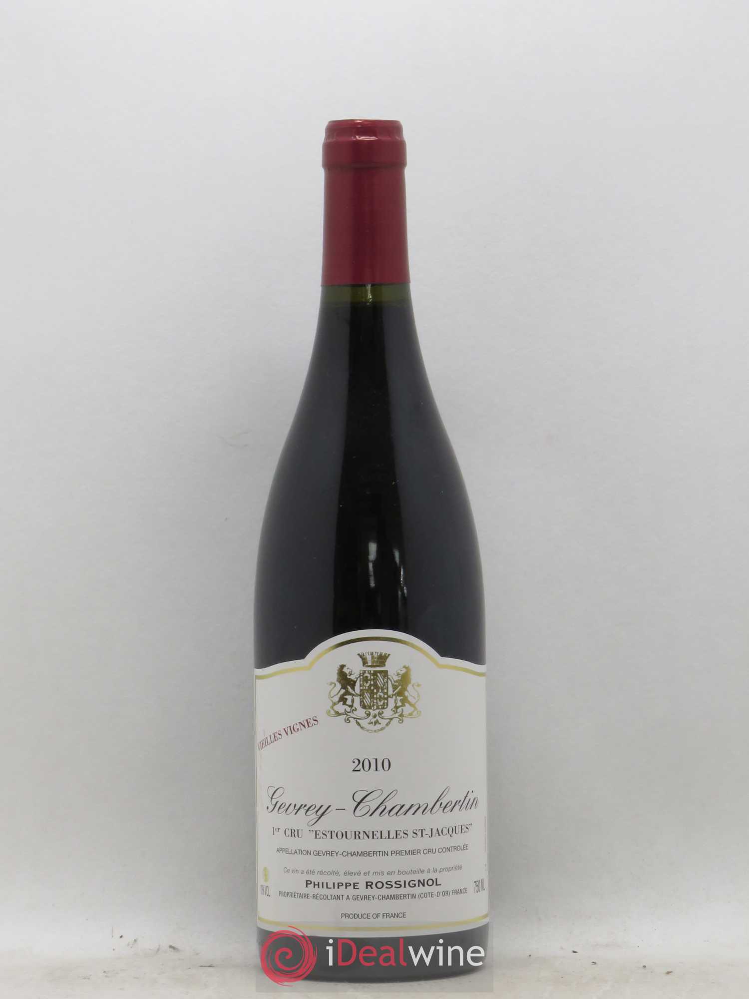 Gevrey-Chambertin 1er Cru Estournelles Saint Jacques Vieilles Vignes Philippe Rossignol 2010 - Posten von 1 Flasche - 0