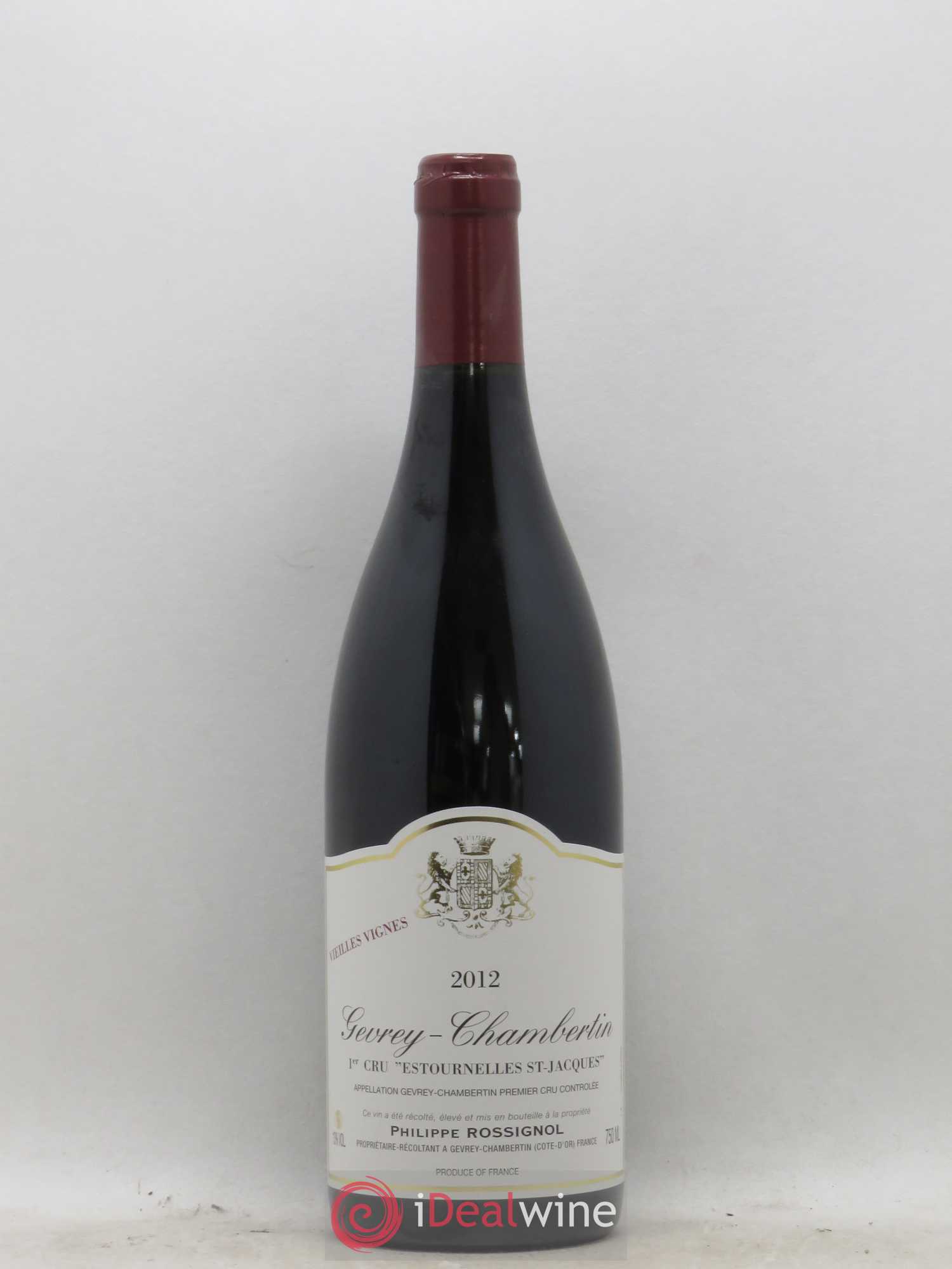 Gevrey-Chambertin 1er Cru Estournelles Saint-Jacques Vieilles Vignes Philippe Rossignol 2012 - Posten von 1 Flasche - 0