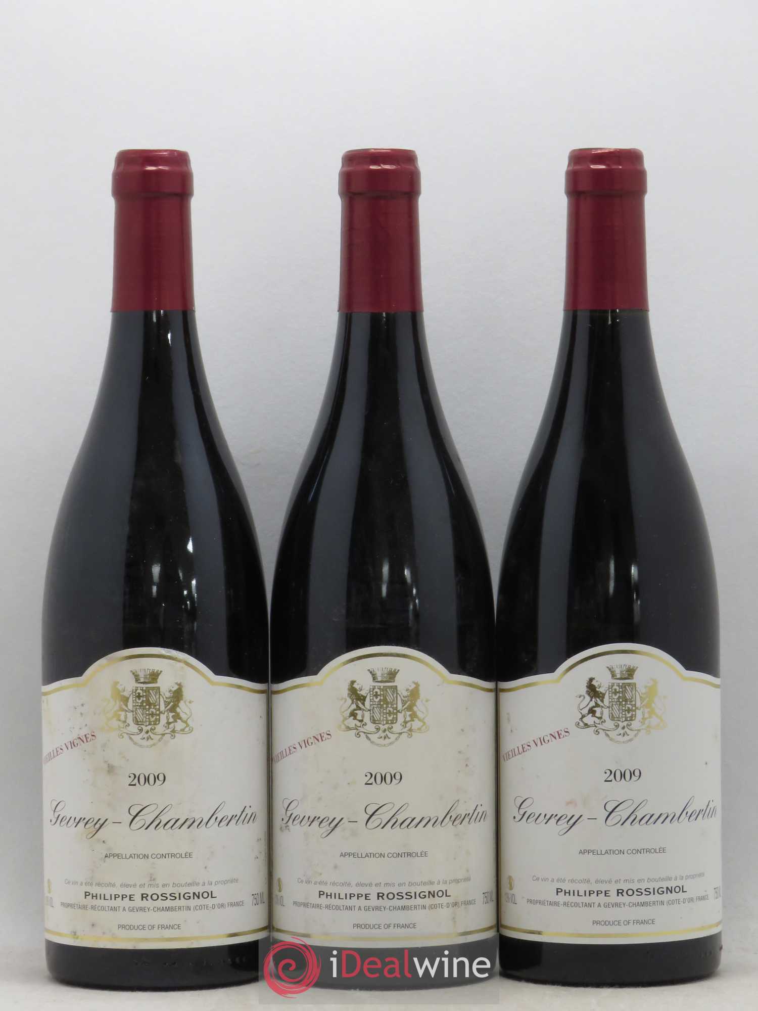 Gevrey-Chambertin Vieilles Vignes Philippe Rossignol 2009 - Posten von 6 Flaschen - 1