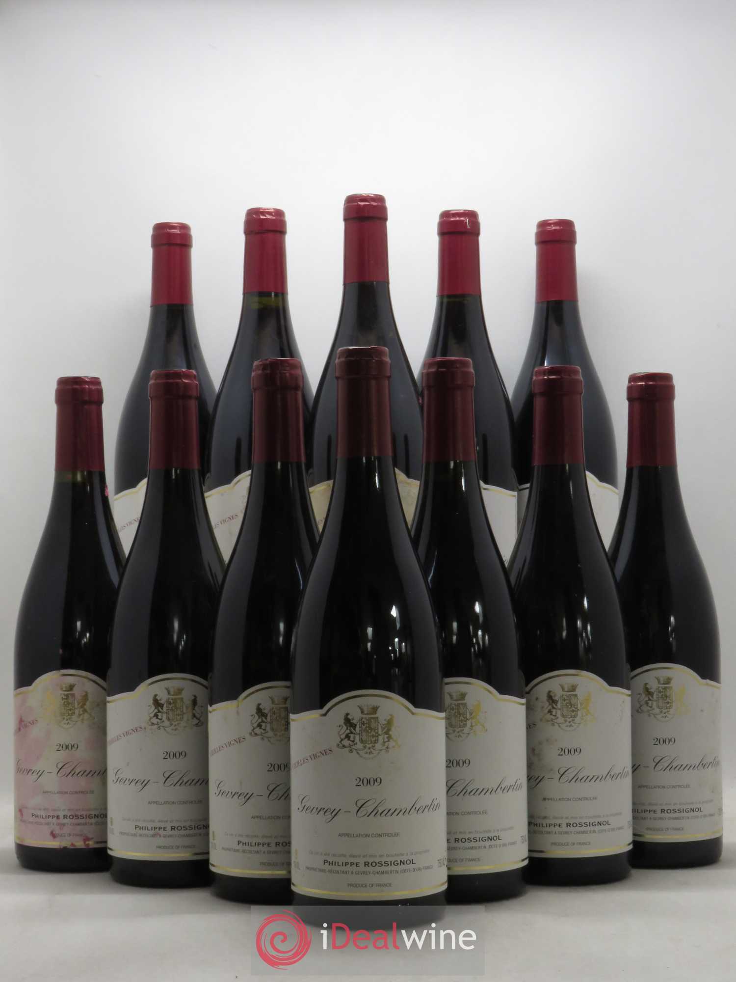 Gevrey-Chambertin Philippe Rossignol 2009 - Lot de 12 bouteilles - 0