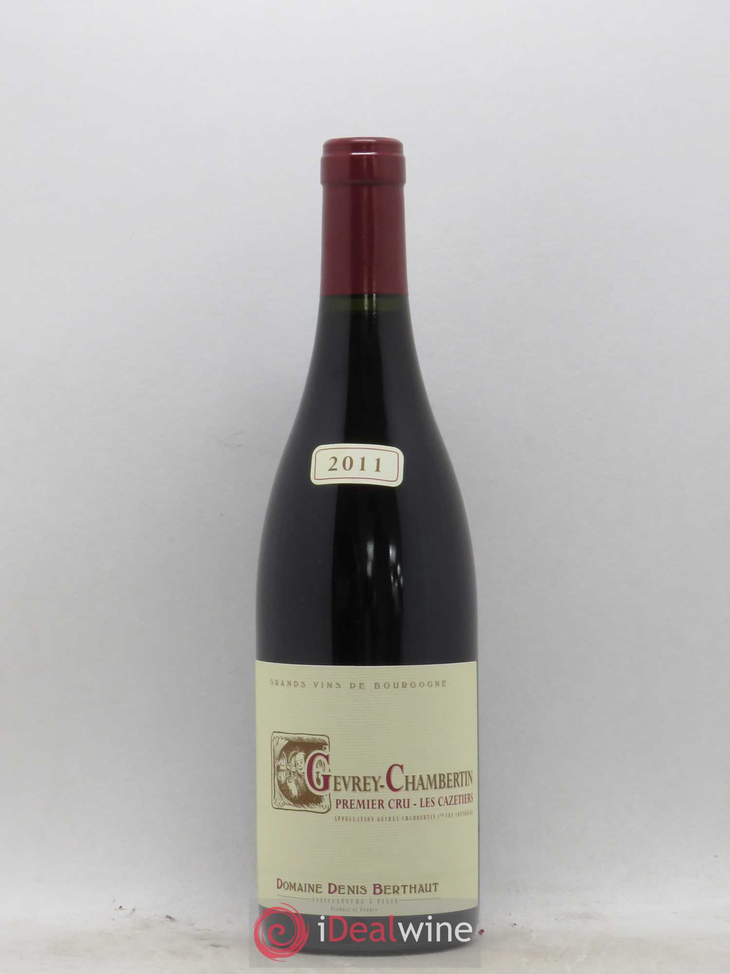 Gevrey-Chambertin 1er Cru Les Cazetiers Domaine Berthaut 2011 - Posten von 1 Flasche - 0