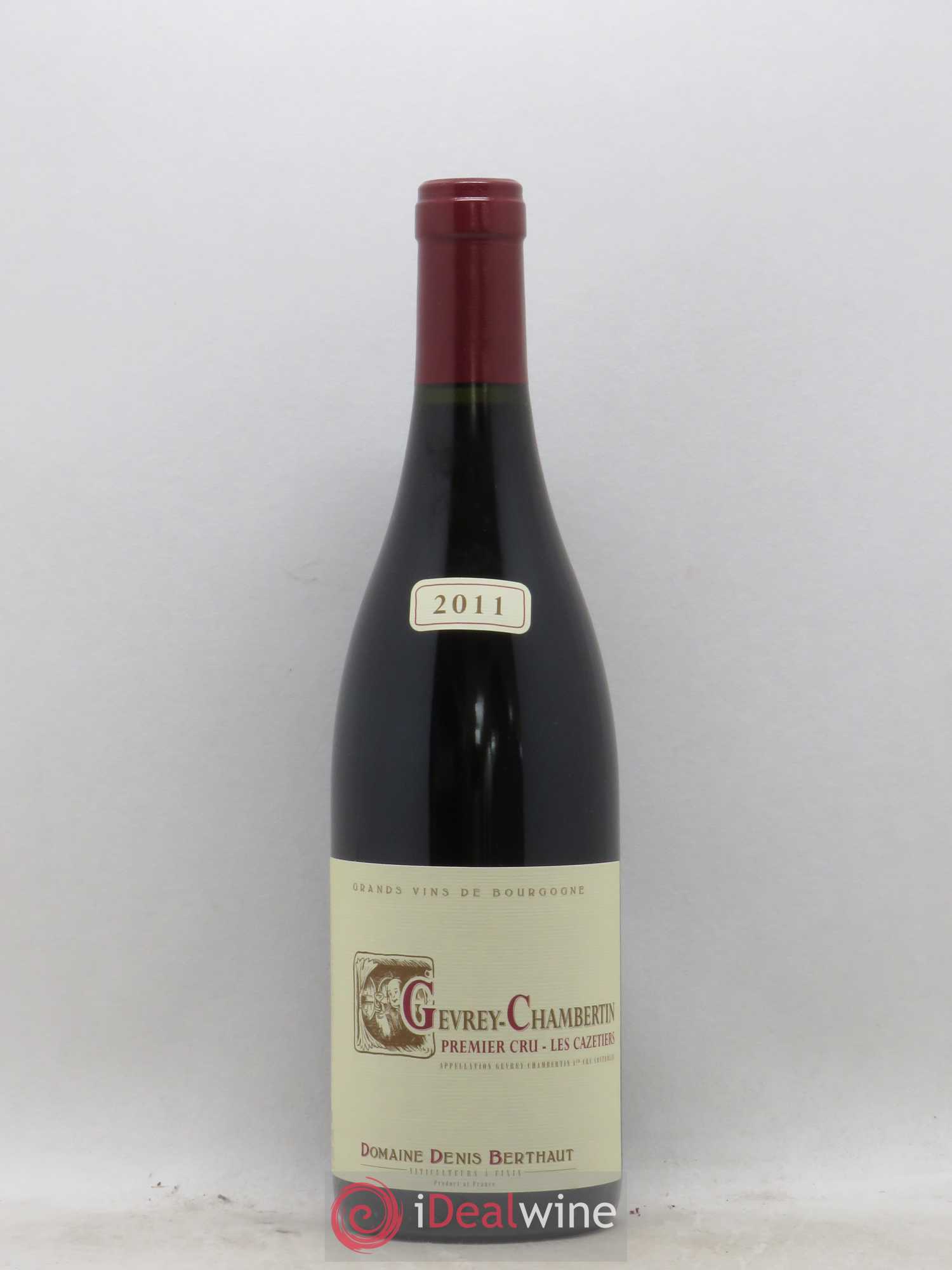 Gevrey-Chambertin 1er Cru Les Cazetiers Domaine Berthaut 2011 - Posten von 1 Flasche - 0