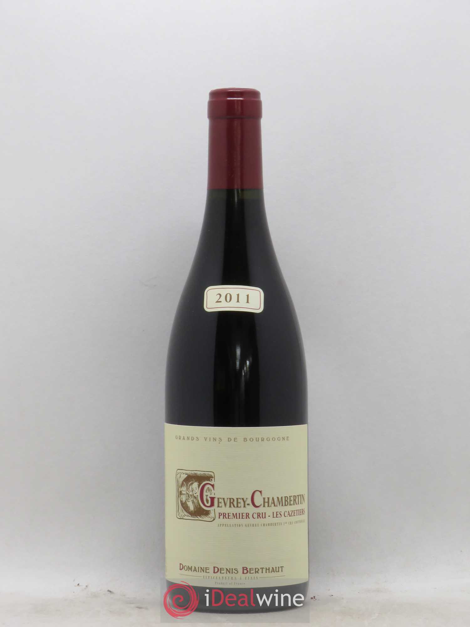 Gevrey-Chambertin 1er Cru Les Cazetiers Domaine Berthaut 2011 - Posten von 1 Flasche - 0