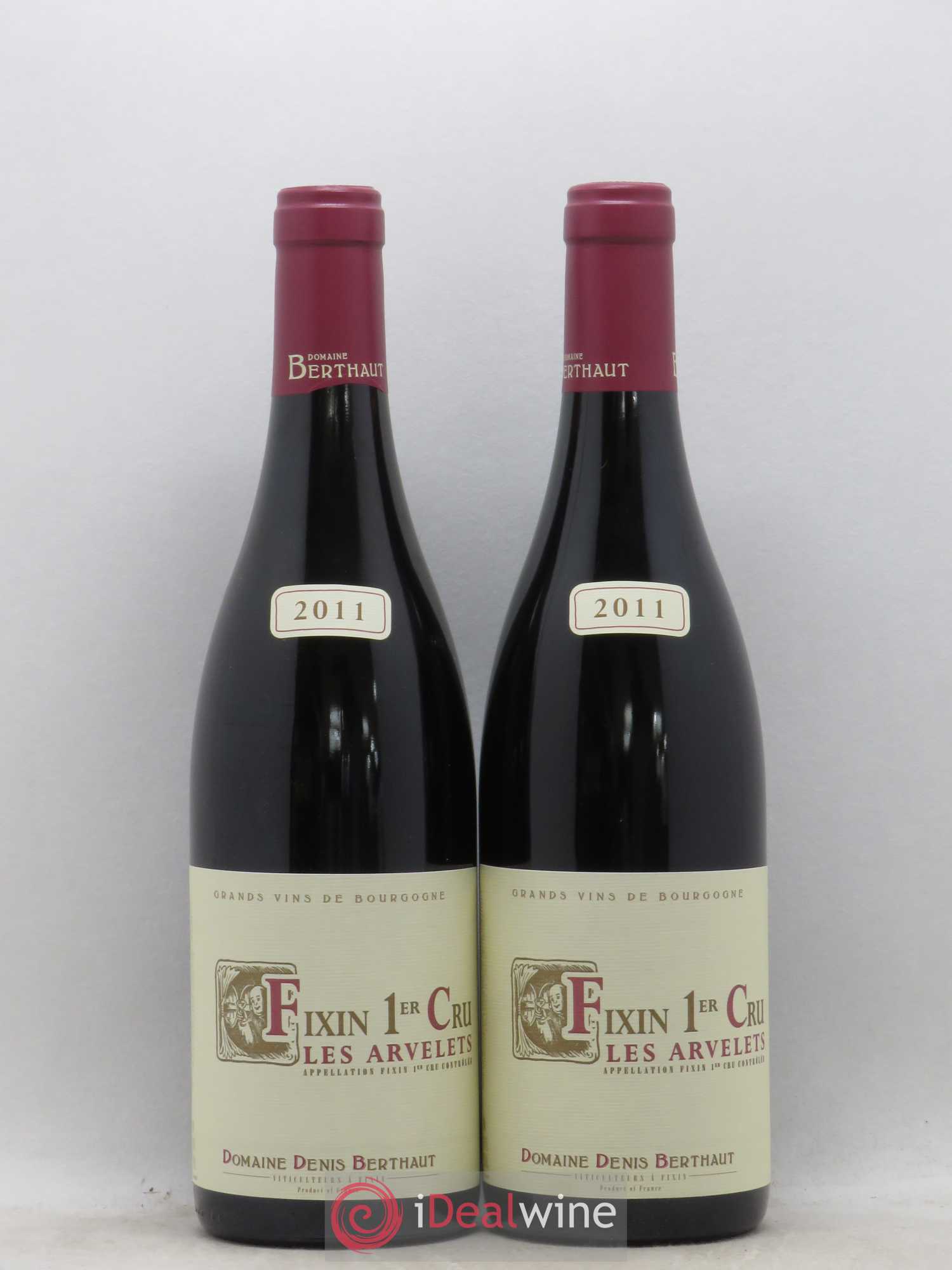 Fixin 1er Cru Les Arvelets Domaine Berthaut 2011 - Posten von 2 Flaschen - 0