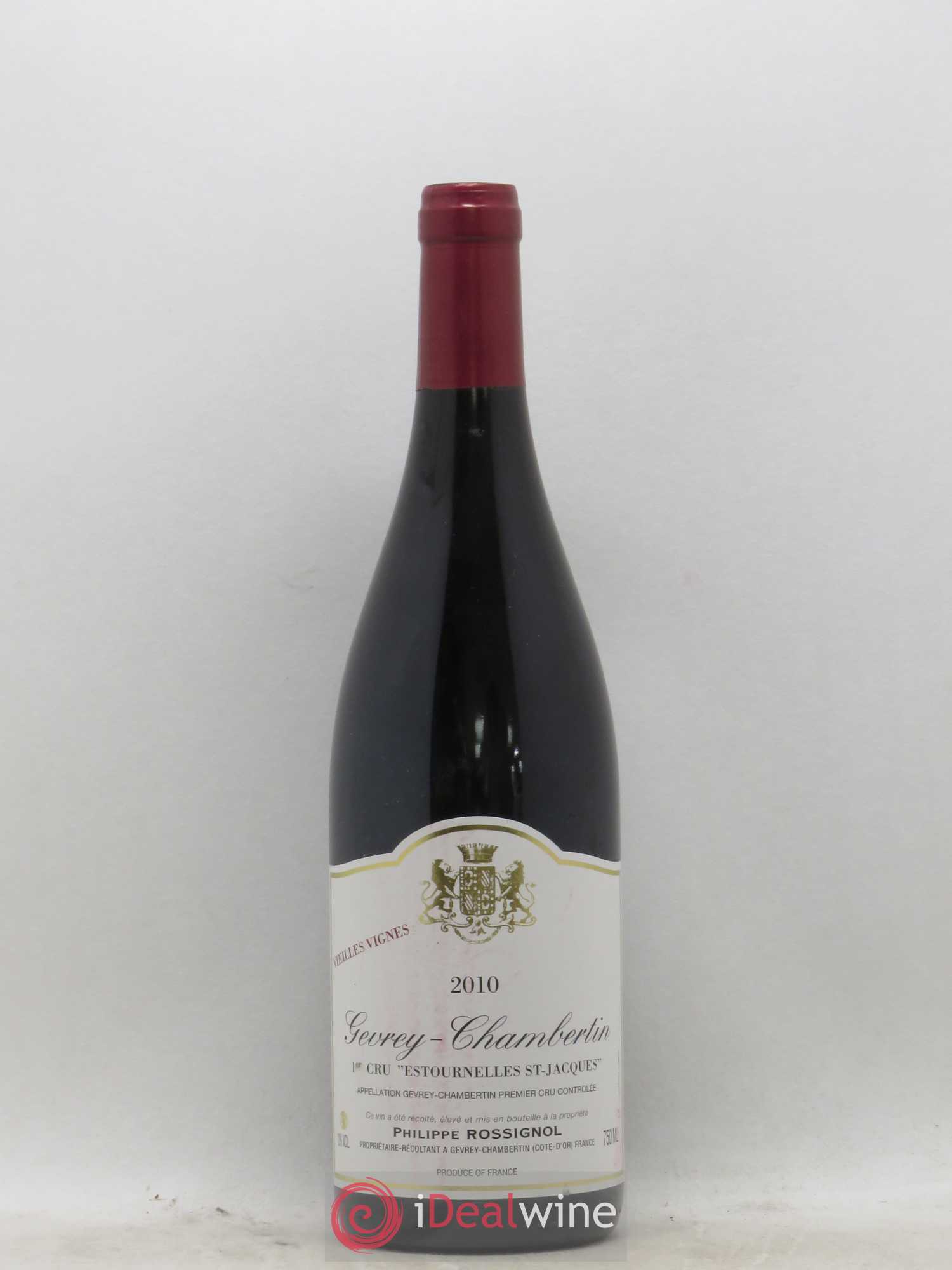 Gevrey-Chambertin 1er Cru Estournelles Saint Jacques Vieilles Vignes Philippe Rossignol 2010 - Posten von 1 Flasche - 0