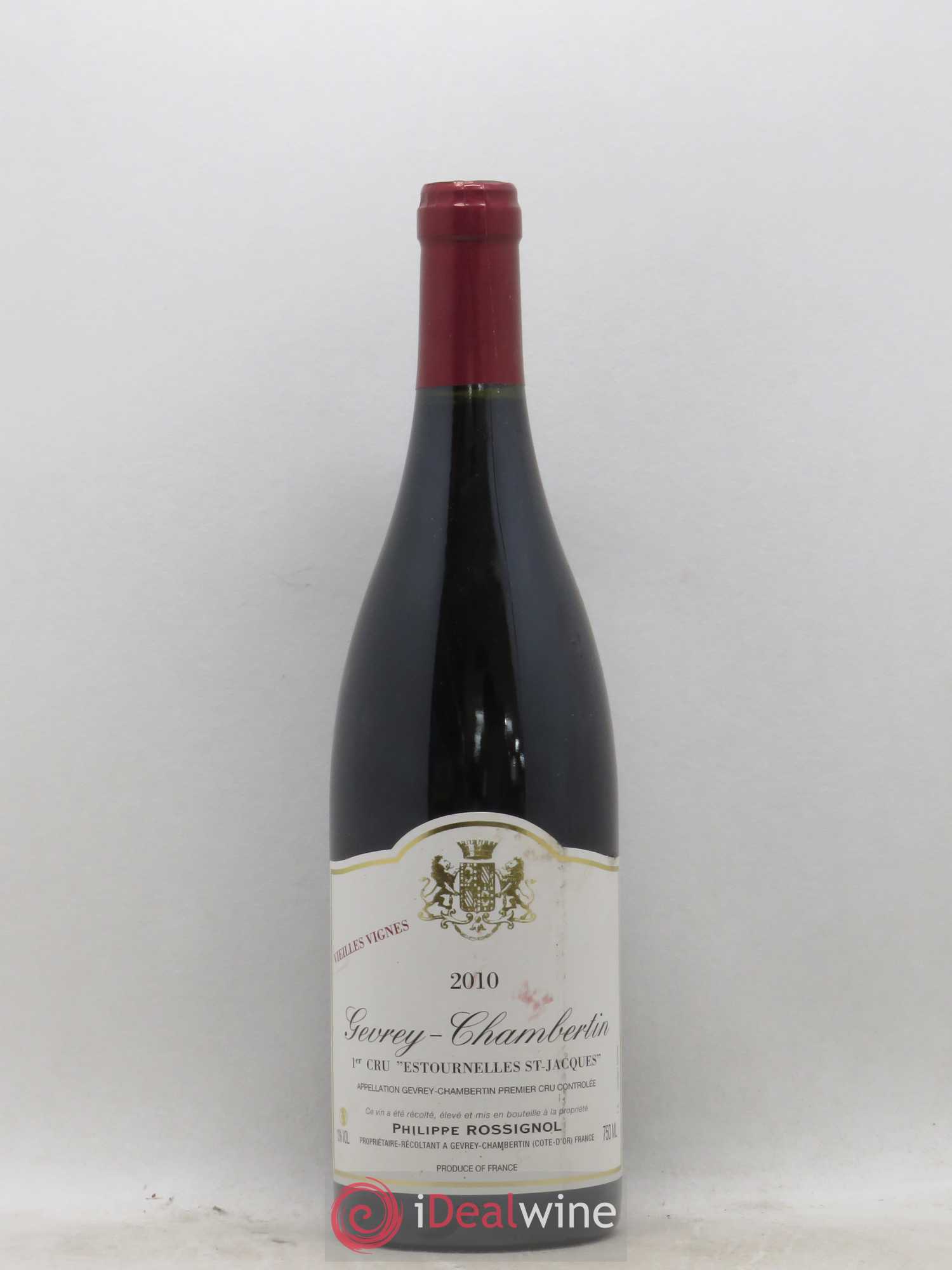 Gevrey-Chambertin 1er Cru Estournelles Saint Jacques Vieilles Vignes Philippe Rossignol 2010 - Posten von 1 Flasche - 0