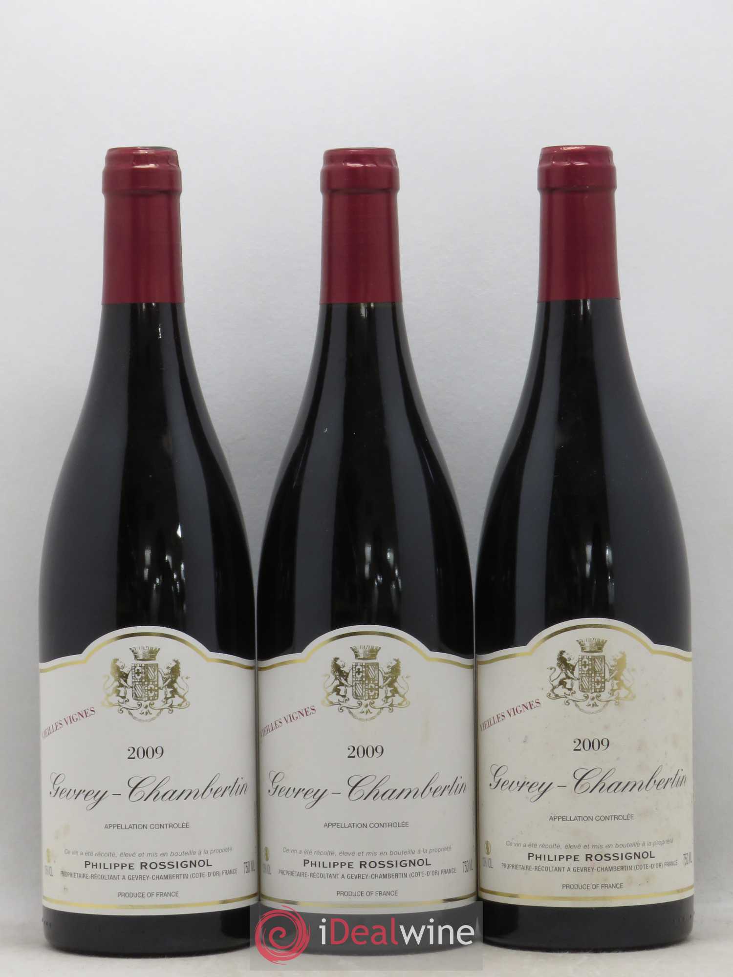 Gevrey-Chambertin Vieilles Vignes Philippe Rossignol 2009 - Posten von 12 Flaschen - 3