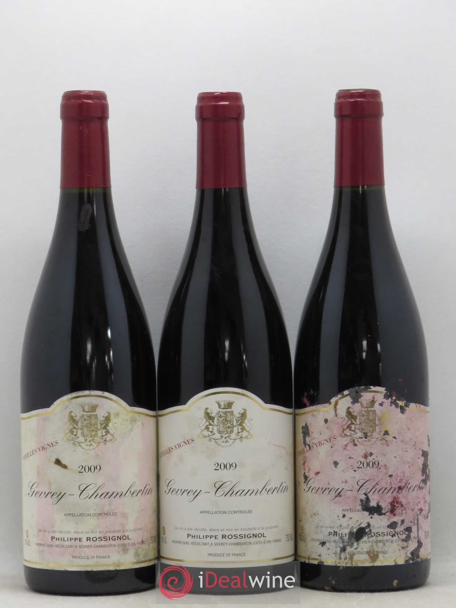 Gevrey-Chambertin Vieilles Vignes Philippe Rossignol 2009 - Posten von 12 Flaschen - 4