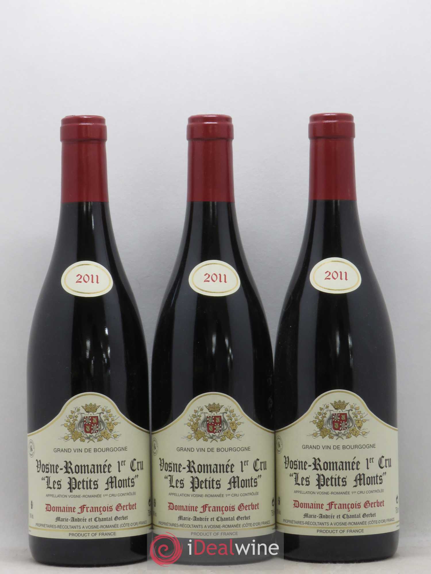 Vosne-Romanée 1er Cru Les Petits Monts Domaine François Gerbet 2011 - Posten von 6 Flaschen - 1