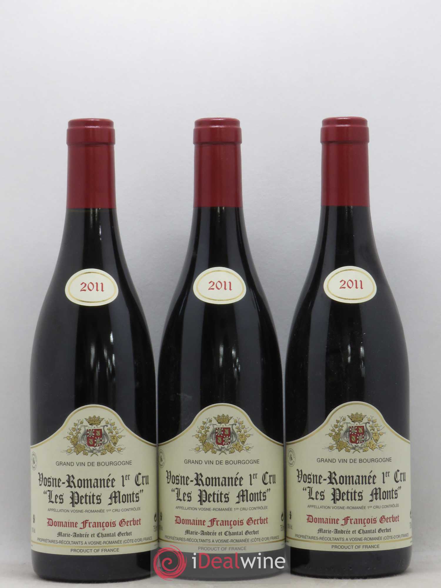 Vosne-Romanée 1er Cru Les Petits Monts Domaine François Gerbet 2011 - Posten von 6 Flaschen - 2