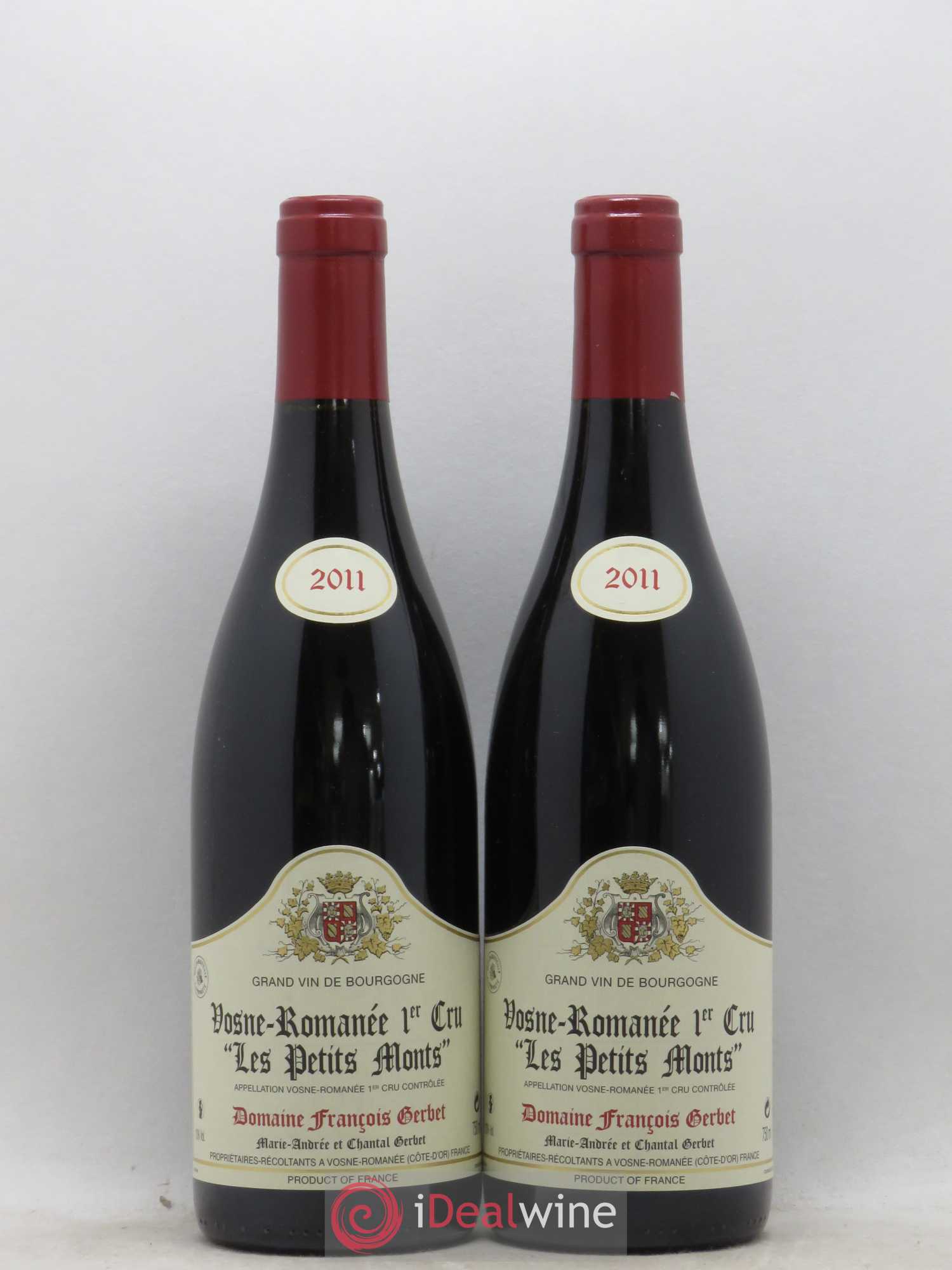 Vosne-Romanée 1er Cru Les Petits Monts Domaine François Gerbet 2011 - Posten von 2 Flaschen - 0