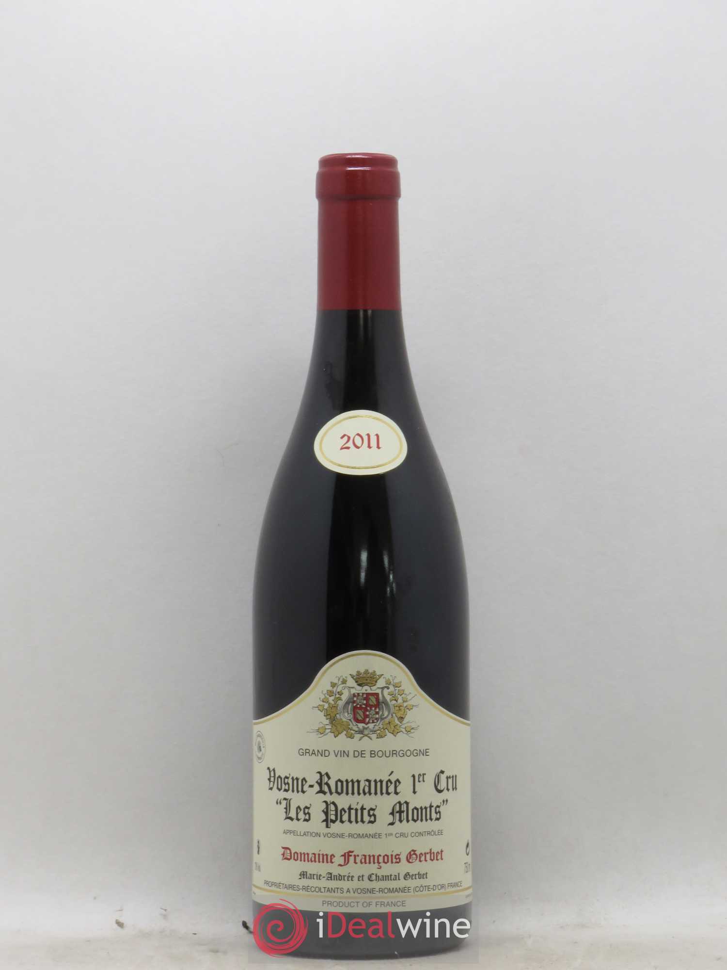 Vosne-Romanée 1er Cru Les Petits Monts Domaine François Gerbet 2011 - Posten von 1 Flasche - 0