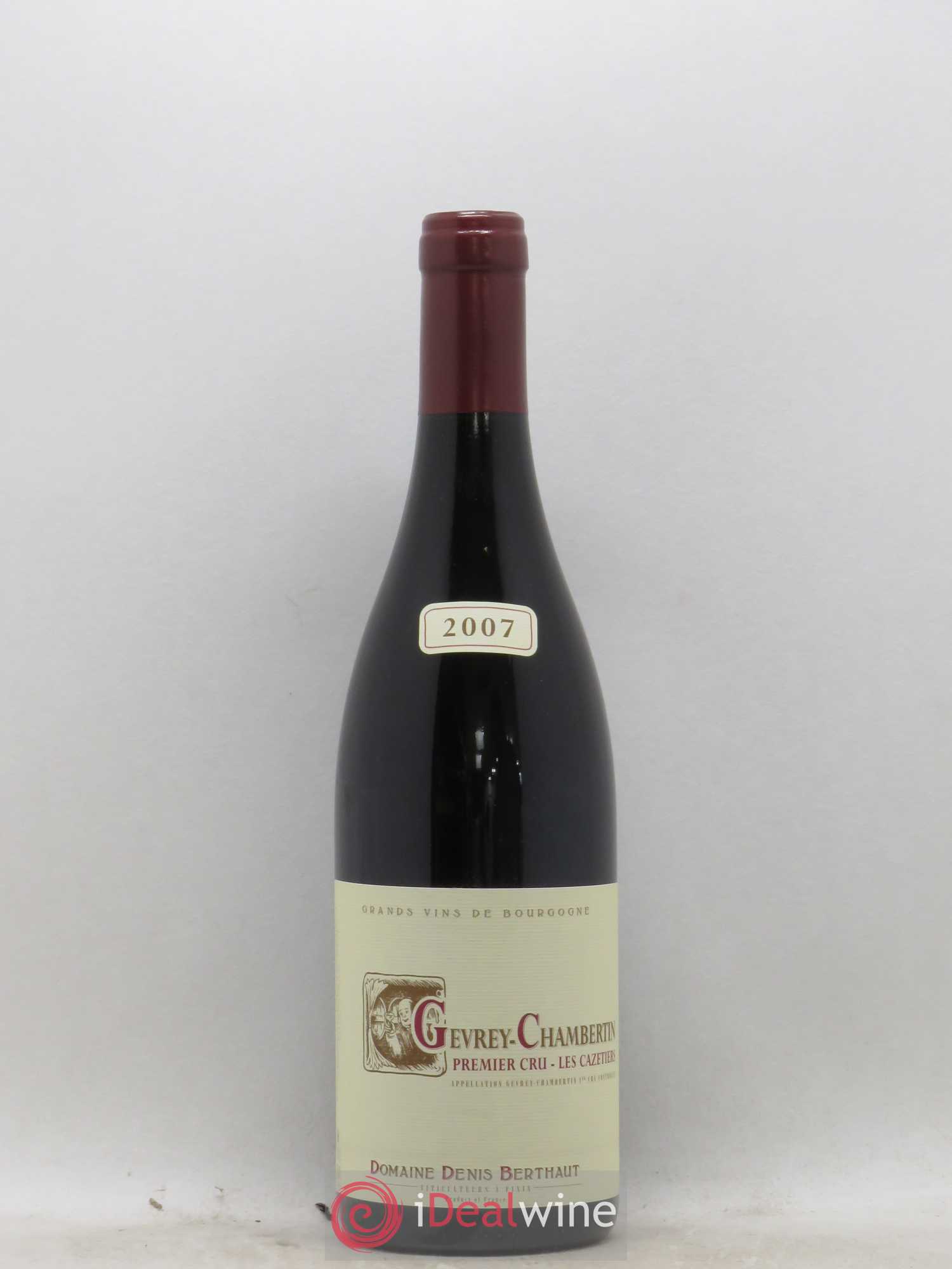Gevrey-Chambertin 1er Cru Les Cazetiers Domaine Berthaut 2007 - Posten von 1 Flasche - 0