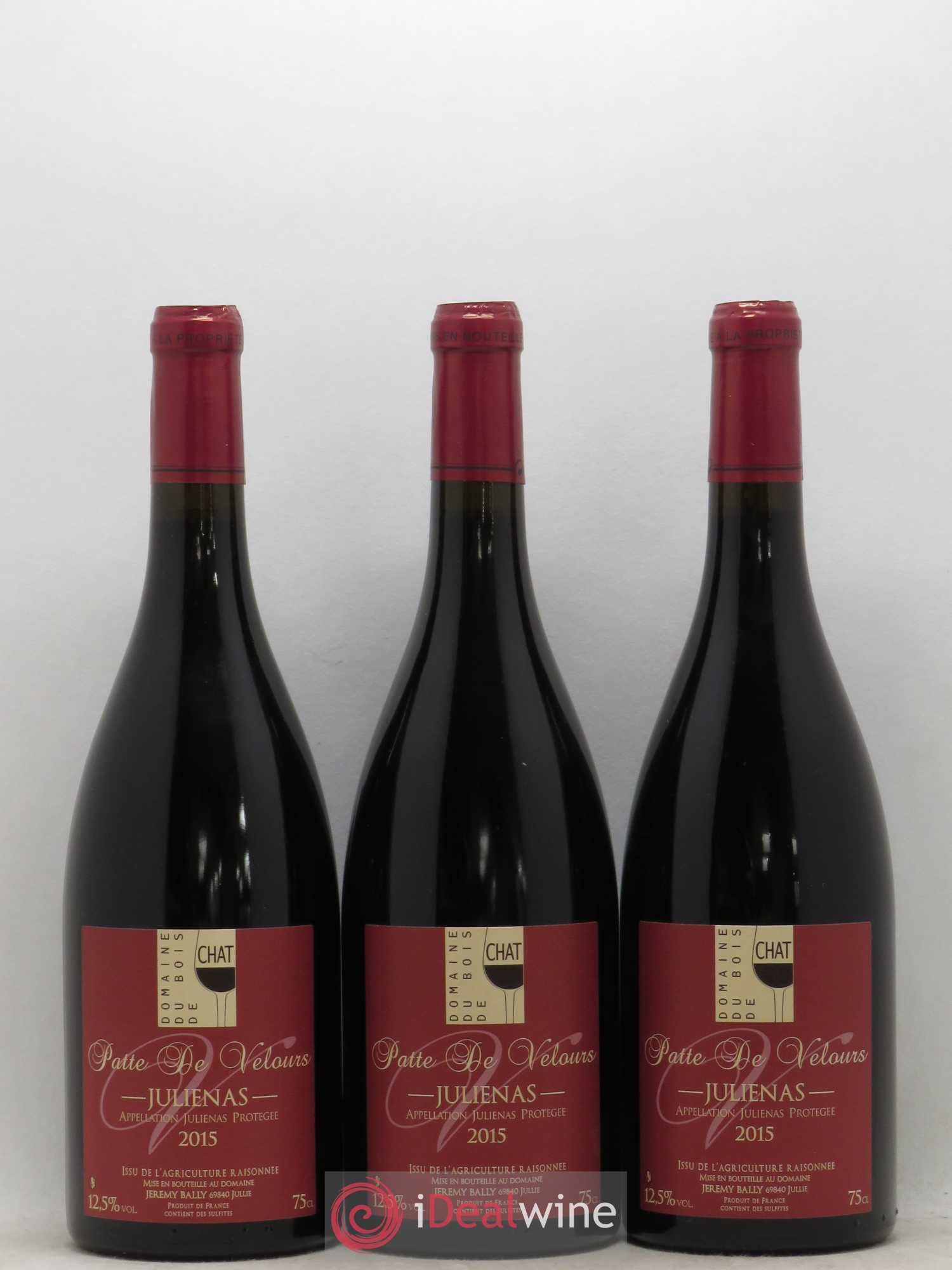 Juliénas Pattes de Velours Domaine du Bois du Chat 2015 - Lot de 6 bouteilles - 2
