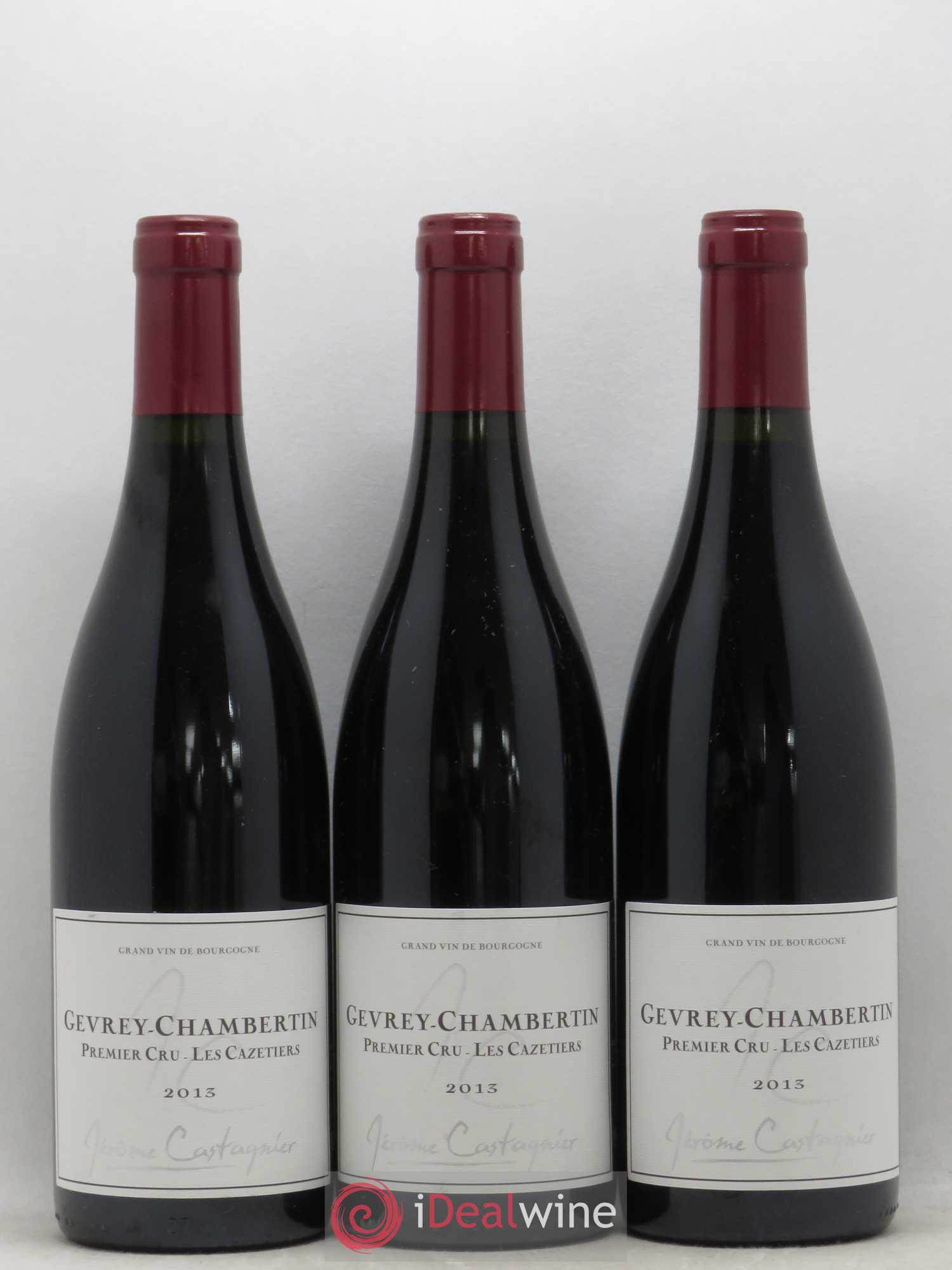 Gevrey-Chambertin 1er Cru Les Cazetiers Jerome Castagnier 2013 - Posten von 3 Flaschen - 0