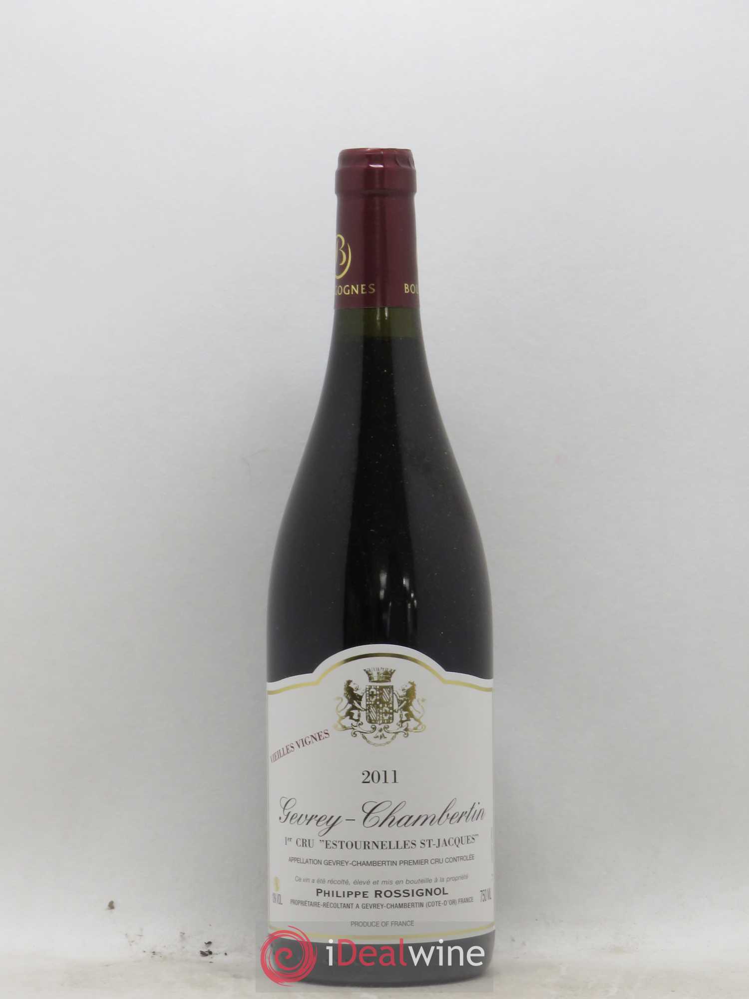 Gevrey-Chambertin 1er Cru Estournelles Saint Jacques Vieilles Vignes Philippe Rossignol 2011 - Posten von 1 Flasche - 0
