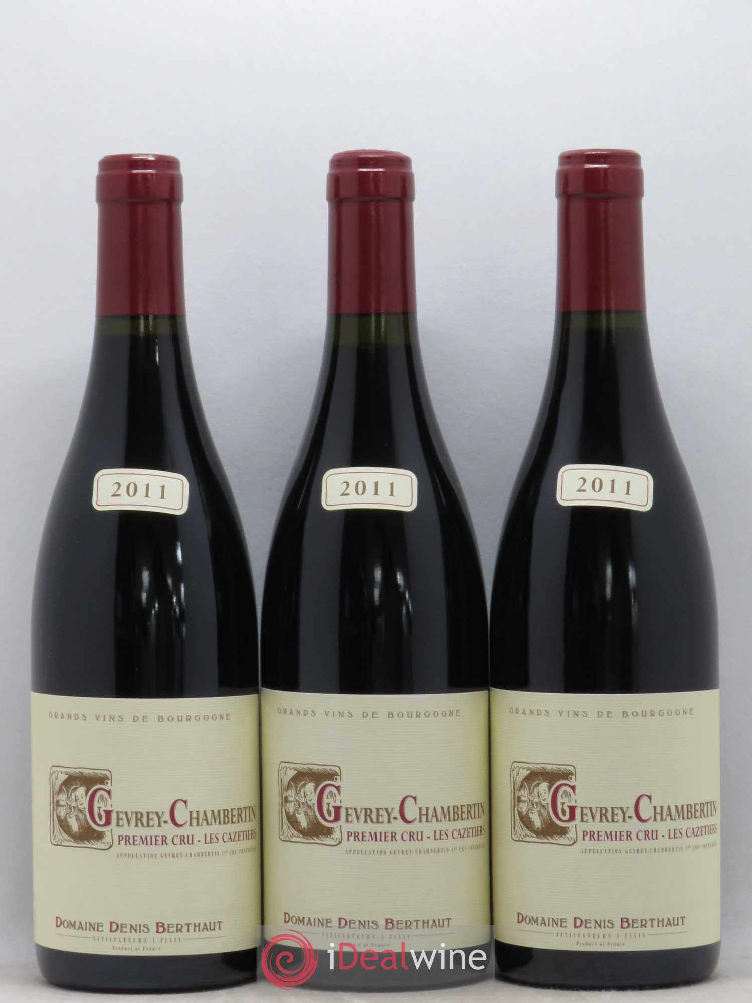 Gevrey-Chambertin 1er Cru Les Cazetiers Domaine Berthaut 2011 - Posten von 6 Flaschen - 2