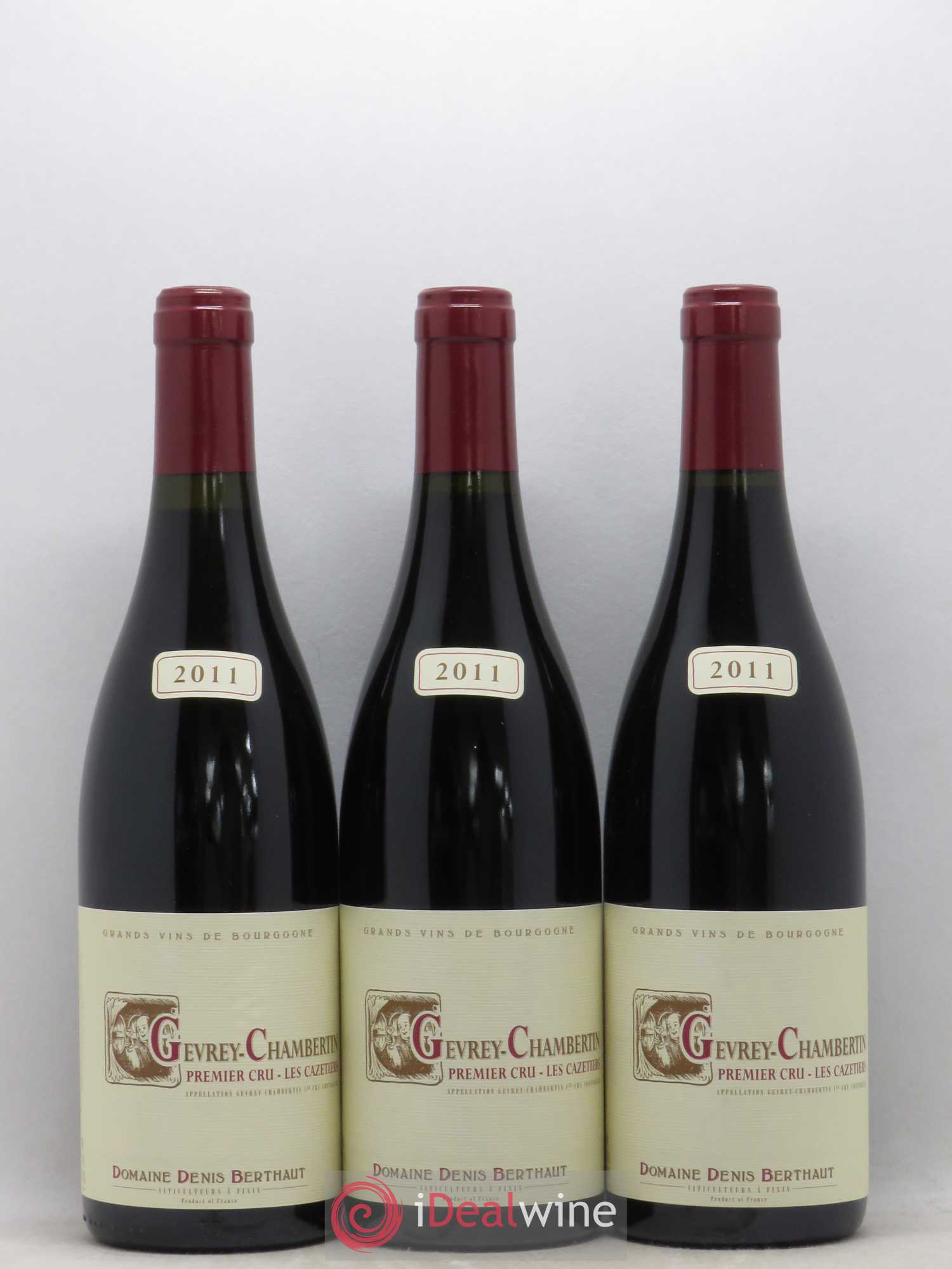 Gevrey-Chambertin 1er Cru Les Cazetiers Domaine Berthaut 2011 - Posten von 6 Flaschen - 1