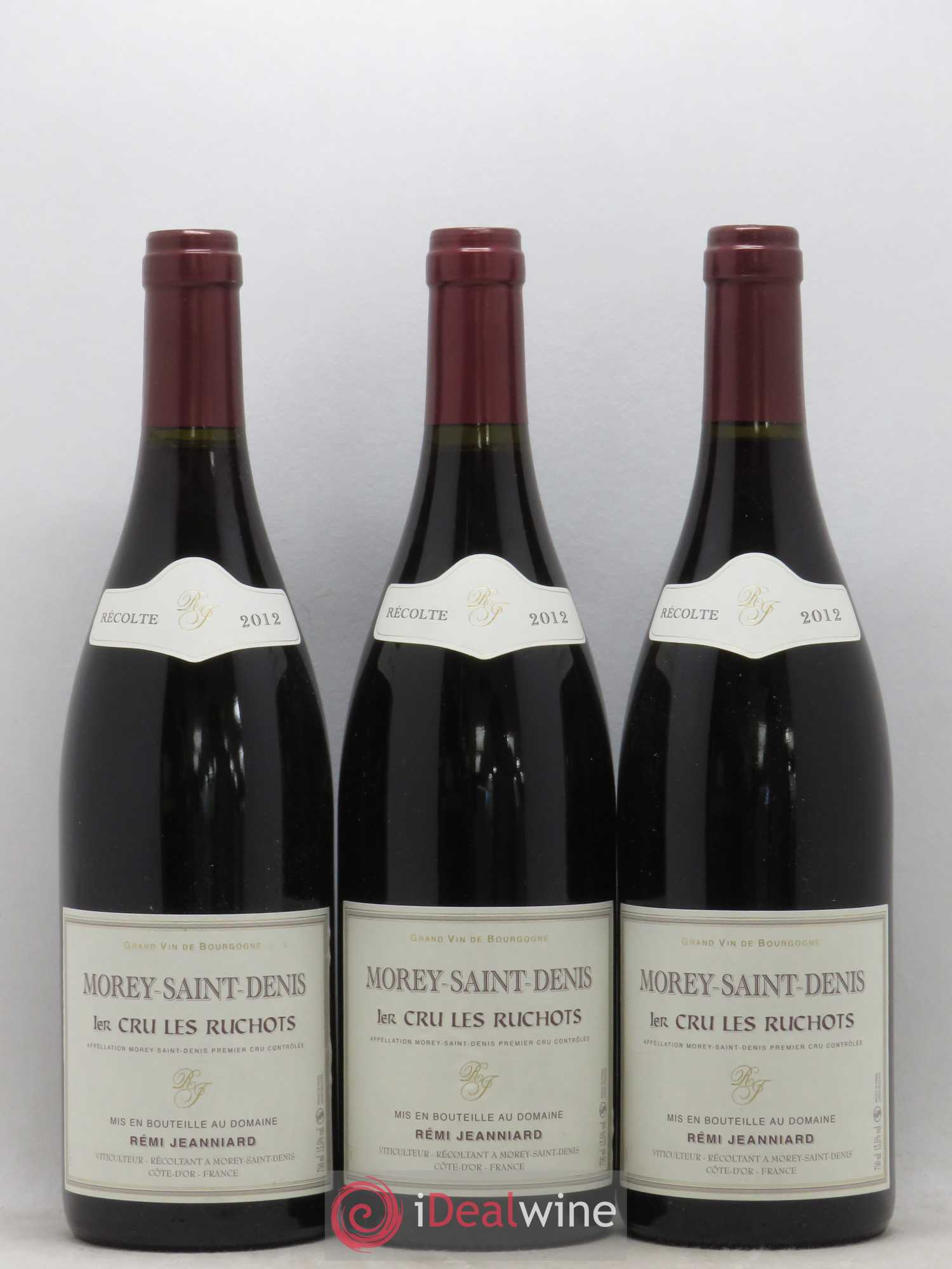 Morey-Saint-Denis 1er Cru Les Ruchots Remi Jeanniard 2012 - Lot de 3 bouteilles - 0