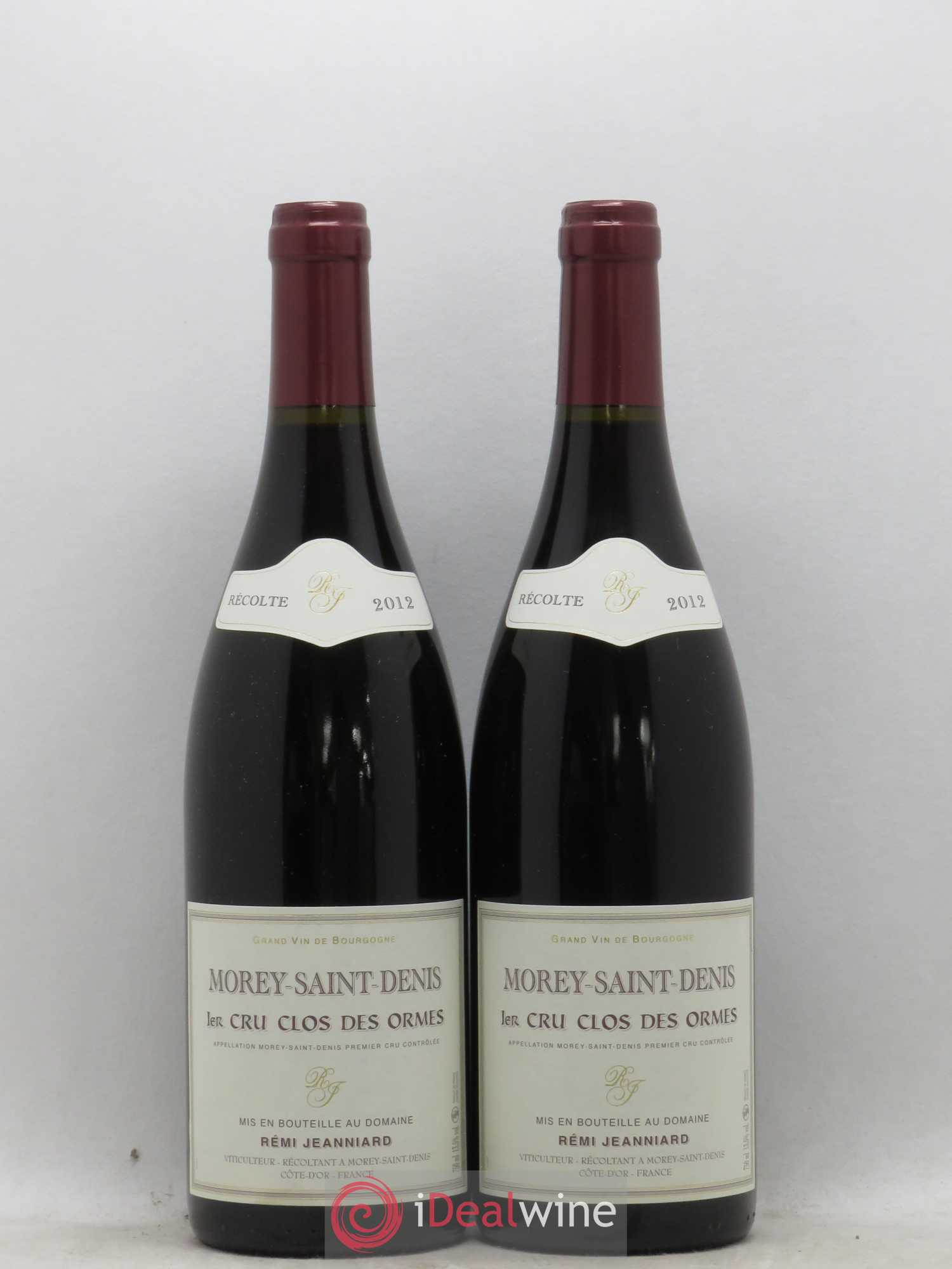 Morey-Saint-Denis 1er Cru Clos des Ormes Remi Jeanniard 2012 - Posten von 2 Flaschen - 0