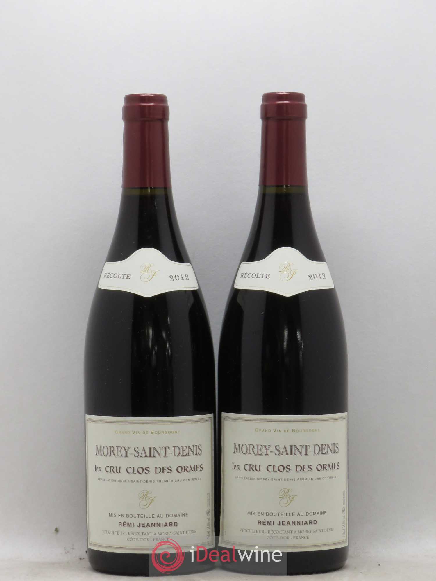 Morey-Saint-Denis 1er Cru Clos des Ormes Remi Jeanniard 2012 - Posten von 2 Flaschen - 0
