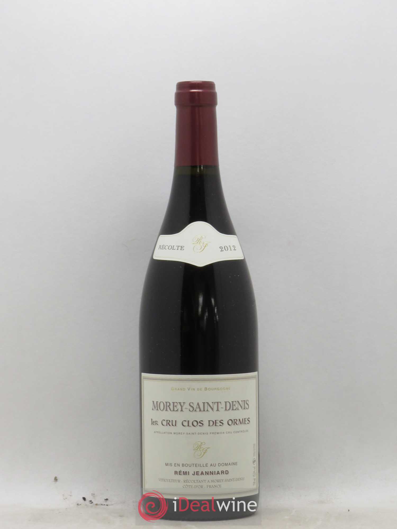 Morey-Saint-Denis 1er Cru Clos des Ormes Remi Jeanniard 2012 - Posten von 1 Flasche - 0