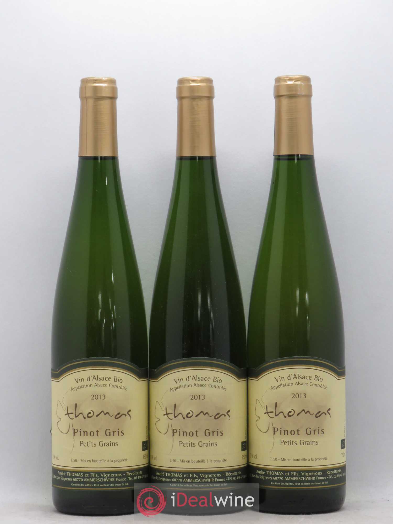 Pinot Gris Petits Grains André Thomas (sans prix de réserve) 2013 - Posten von 6 Flaschen - 2