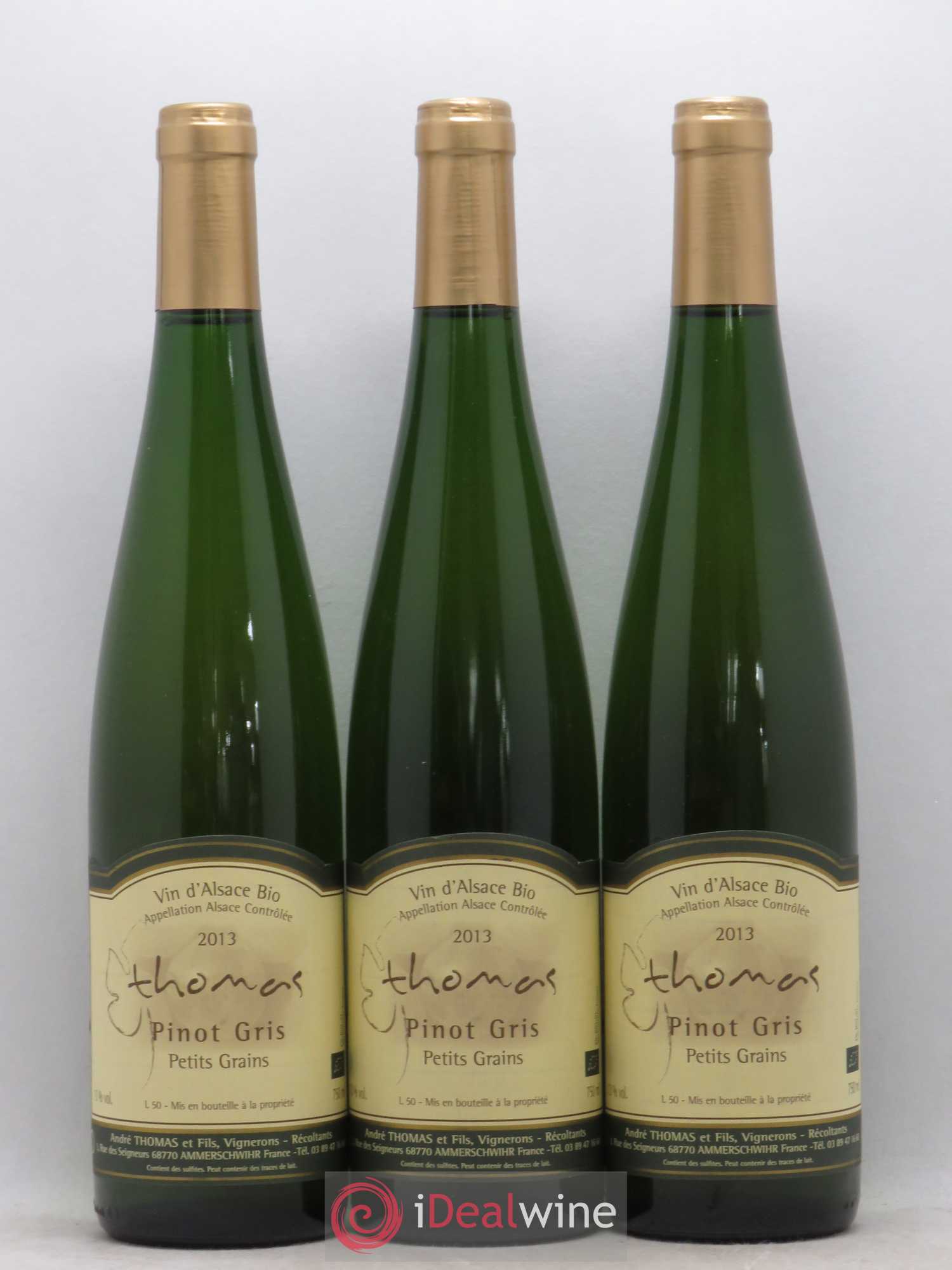 Pinot Gris Petits Grains André Thomas (sans prix de réserve) 2013 - Posten von 6 Flaschen - 2