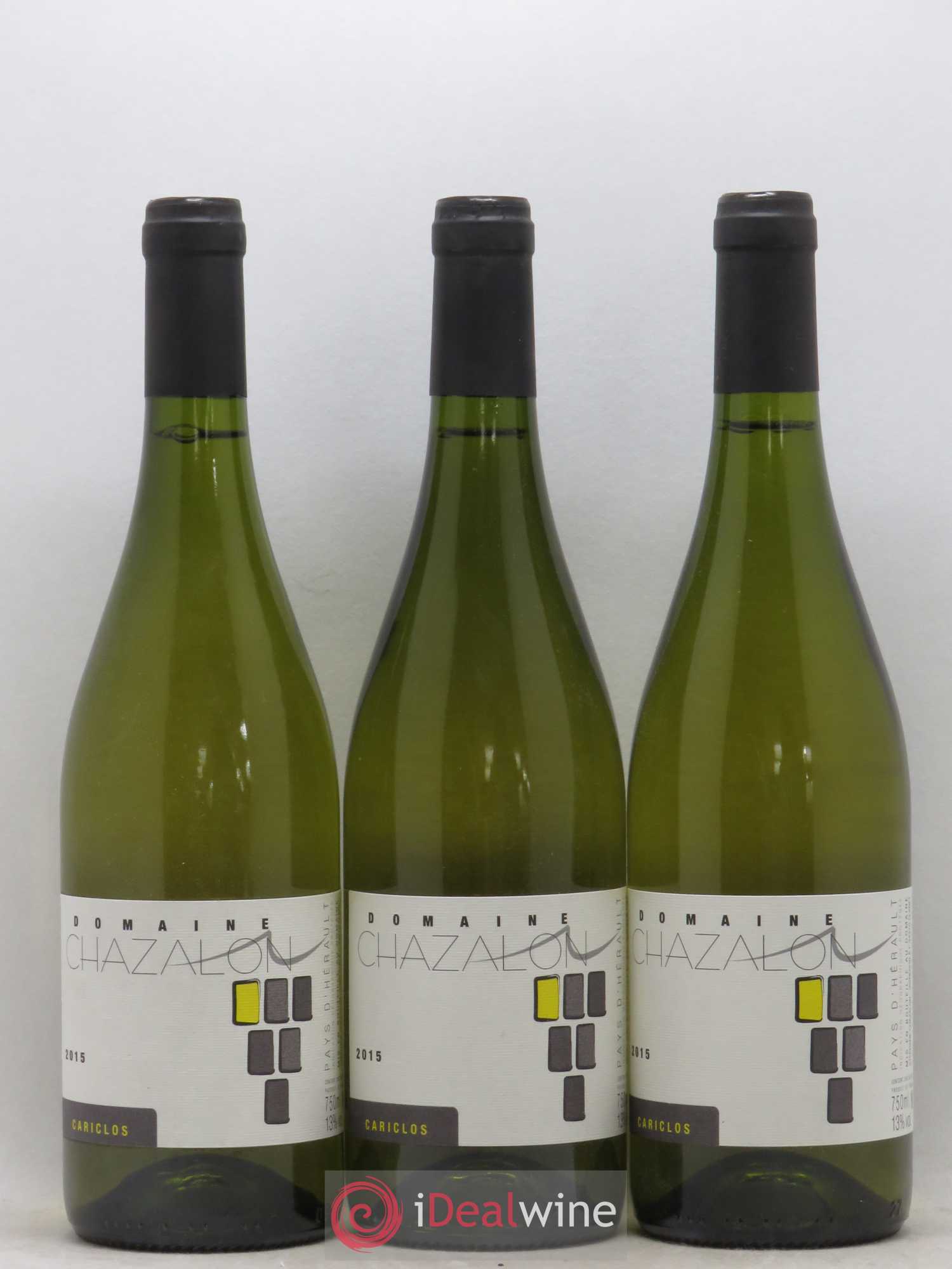 Pays d'Hérault Cariclos Domaine Chazalon 2015 - Posten von 3 Flaschen - 0