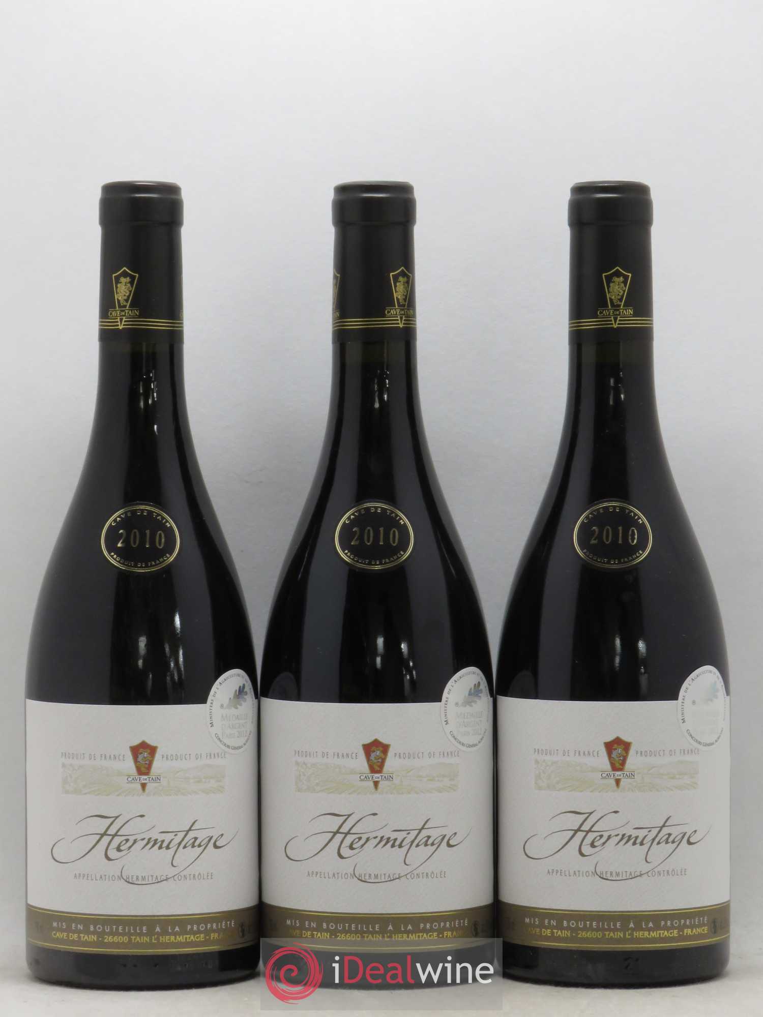 Hermitage Cave de Tain 2010 - Lot de 3 bouteilles - 0