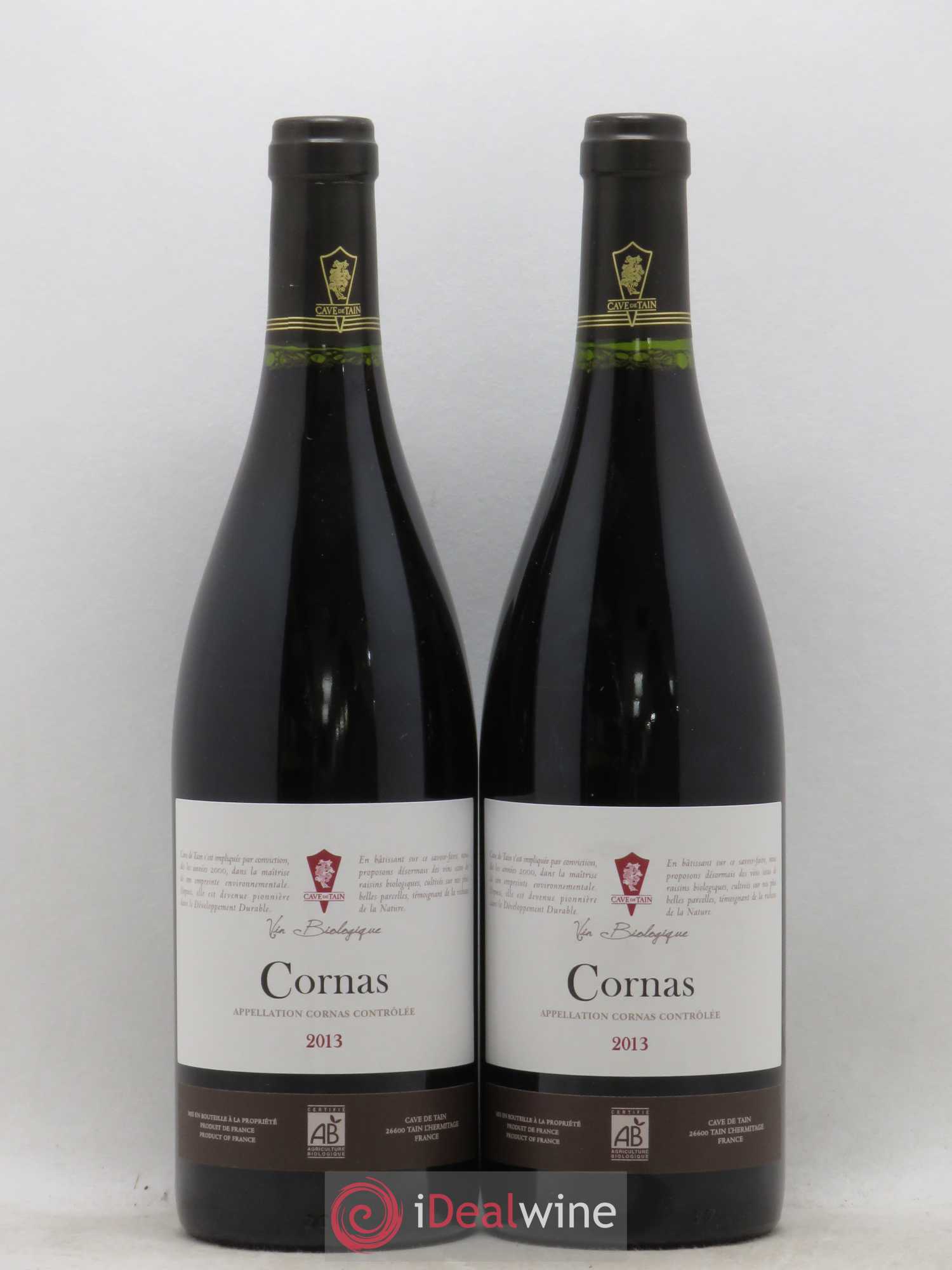 Cornas Cave de Tain l'Hermitage 2013 - Lot de 2 bouteilles - 0
