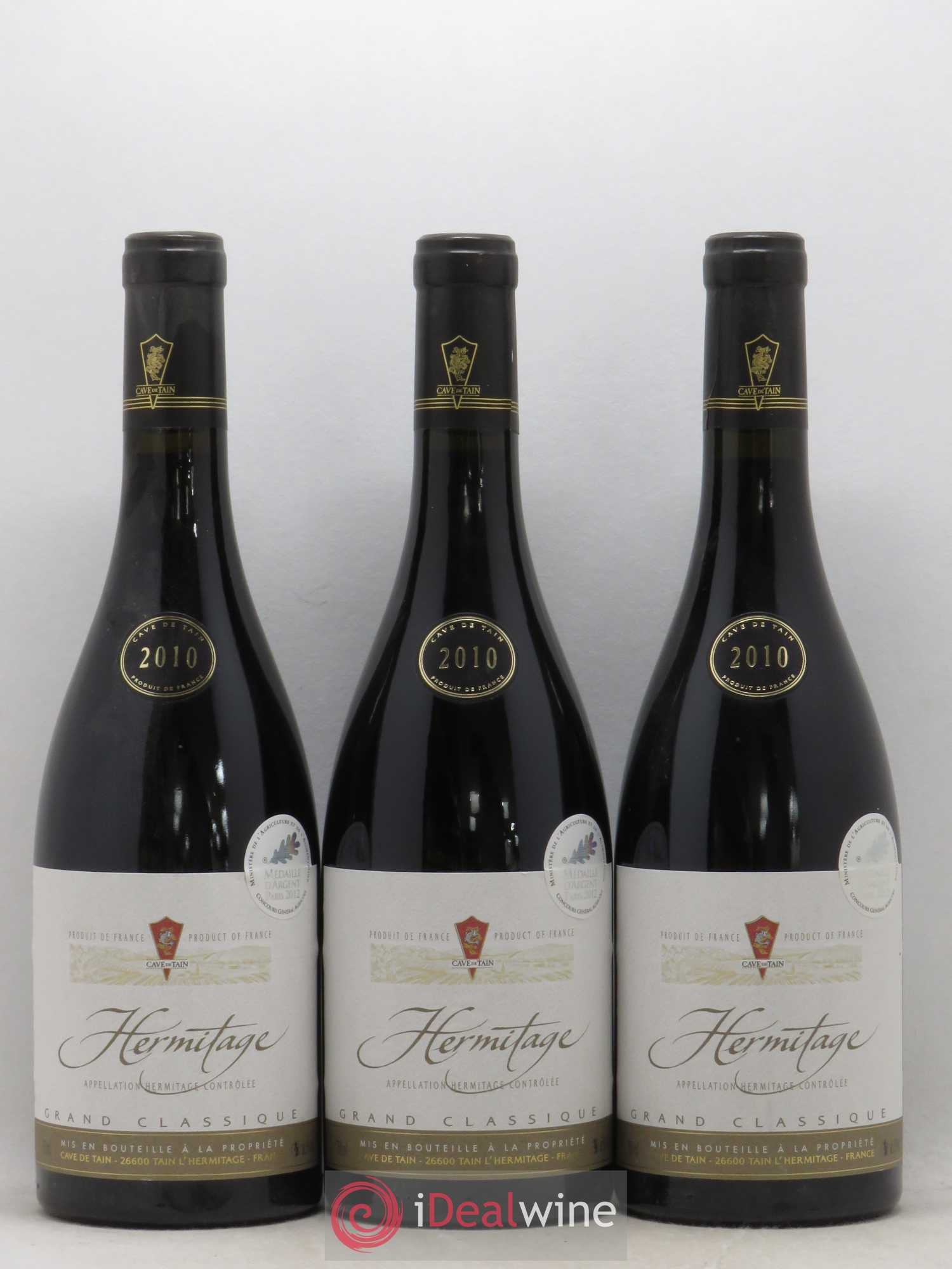 Hermitage Grand Classique Cave de Tain 2010 - Posten von 3 Flaschen - 0