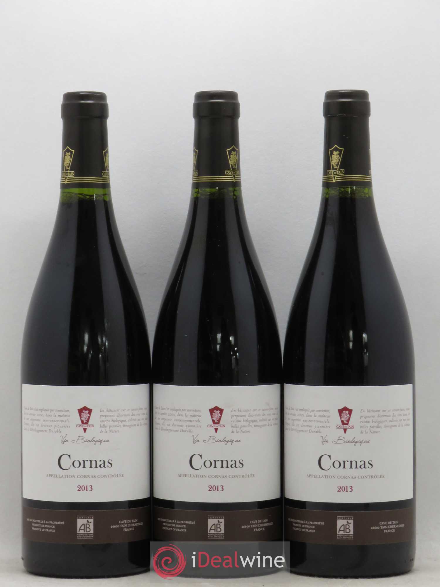 Cornas Cave de Tain l'Hermitage 2013 - Lot de 3 bouteilles - 0