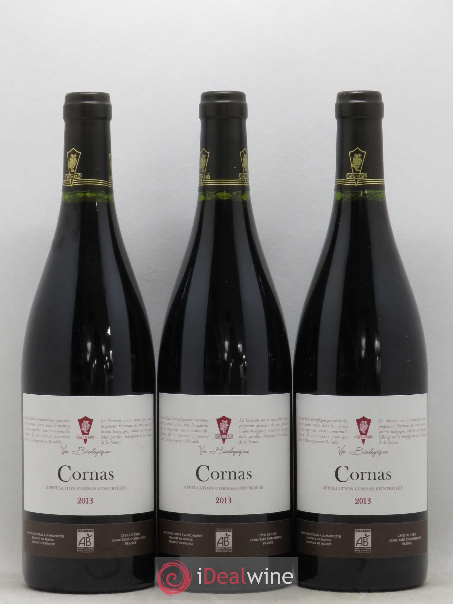 Cornas Cave de Tain l'Hermitage 2013 - Lot de 3 bouteilles - 0