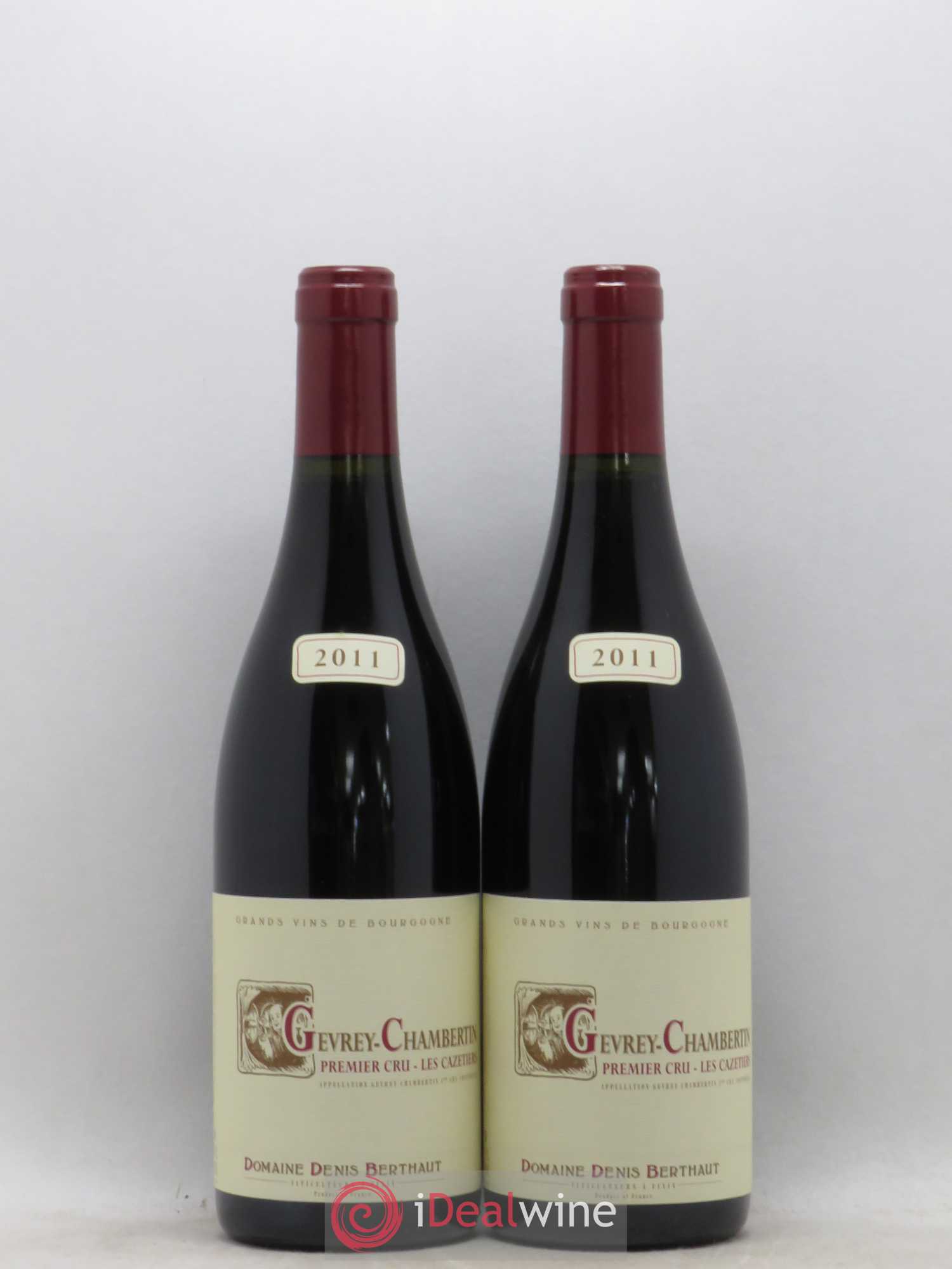 Gevrey-Chambertin 1er Cru Les Cazetiers Domaine Berthaut 2011 - Posten von 2 Flaschen - 0