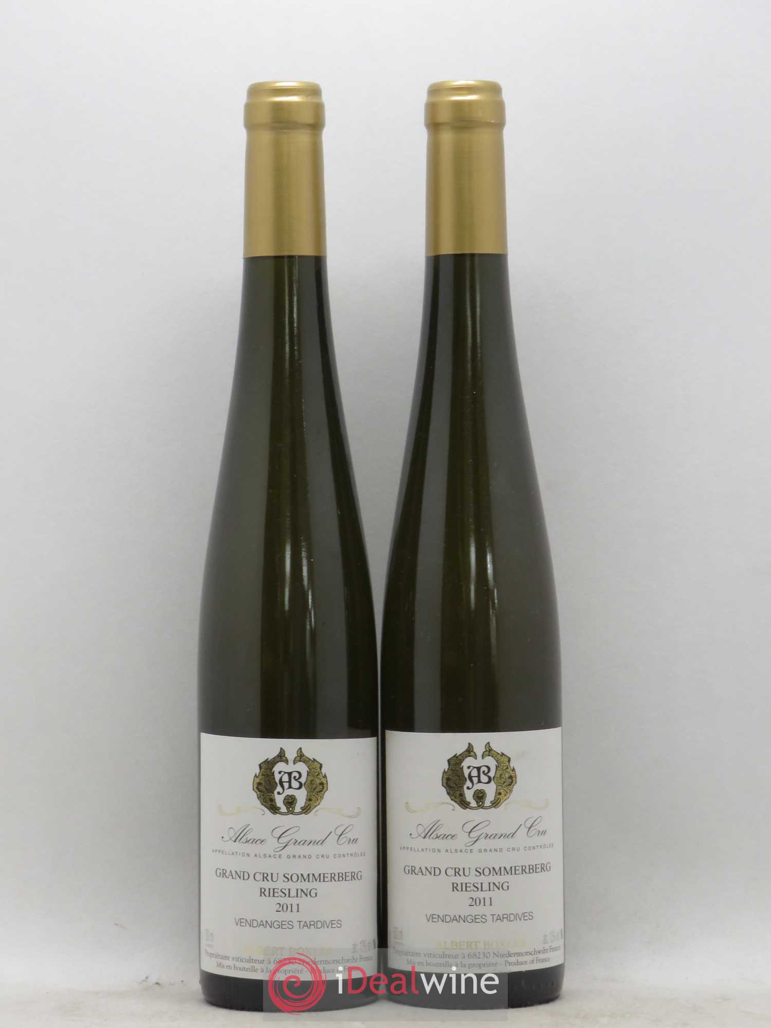 Riesling Vendanges Tardives Grand Cru Sommerberg Albert Boxler 50Cl 2011 - Posten von 2 Flaschen - 0