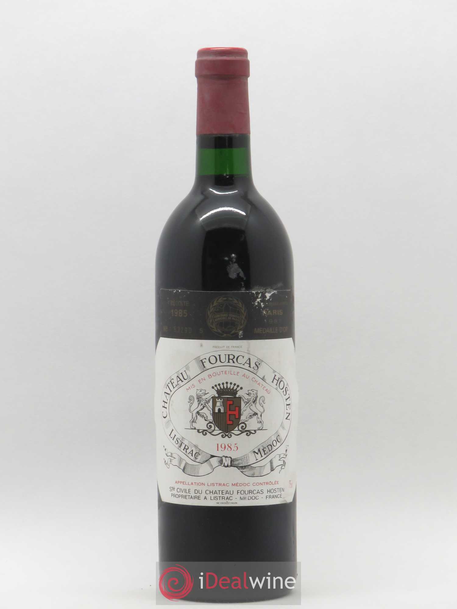 Château Fourcas Hosten Cru Bourgeois 1985 - Lot de 1 bouteille - 0