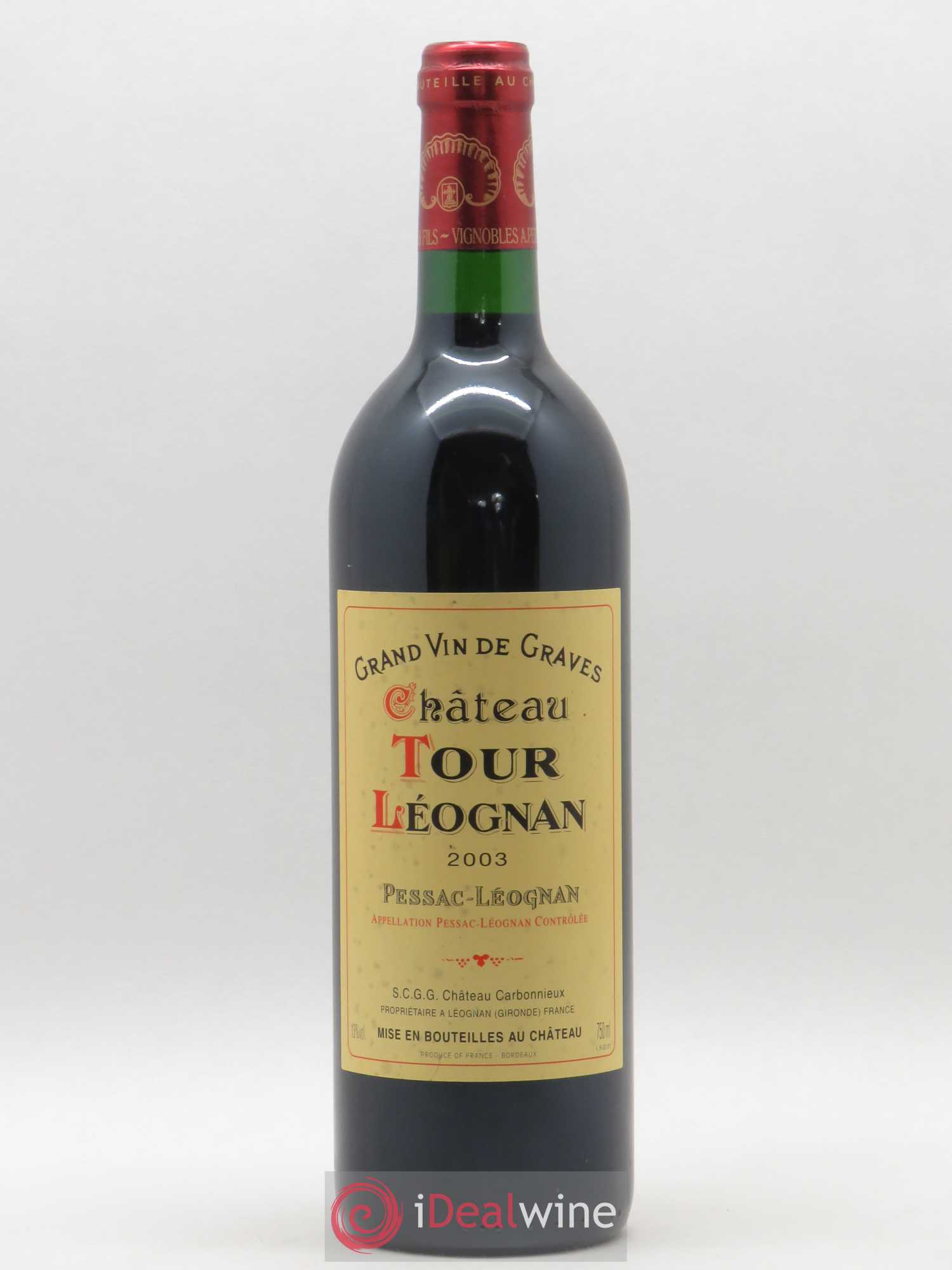 Château Tour Léognan 2003 - Lot de 1 bouteille - 0