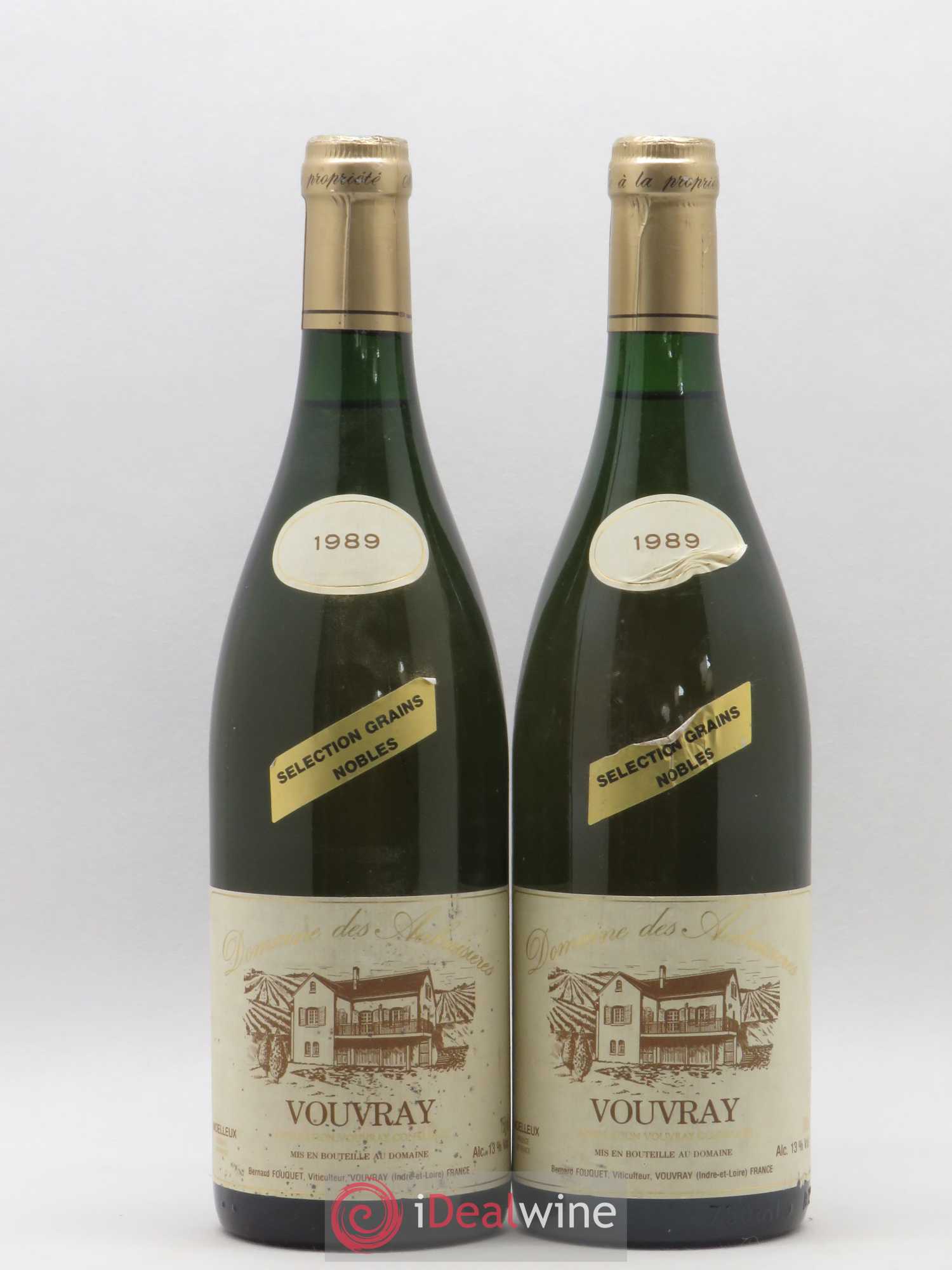 Vouvray Sélection Grains Nobles Domaine des Aubuisières 1989 - Lotto di 2 bottiglie - 0