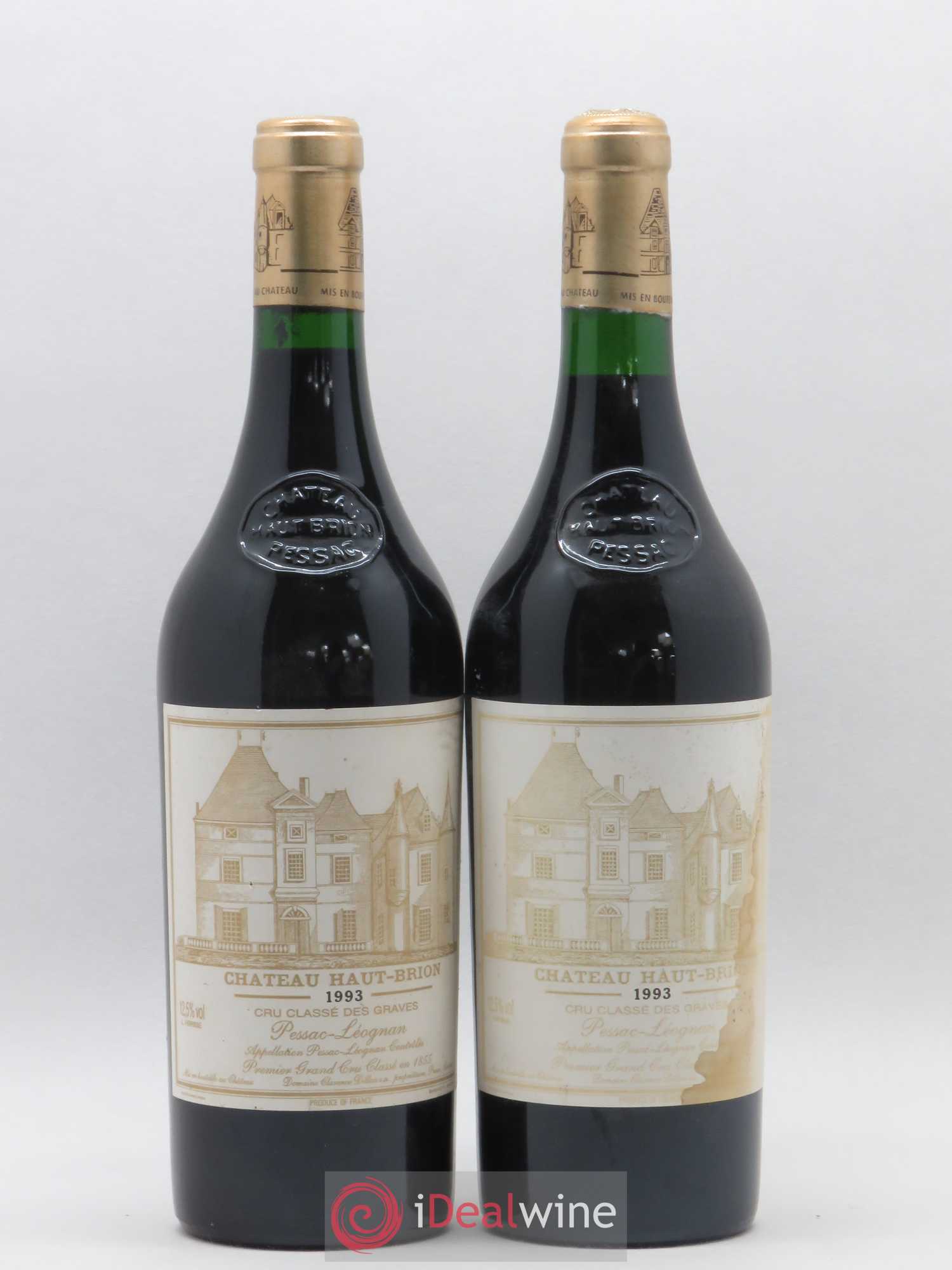 Château Haut Brion 1er Grand Cru Classé 1993 - Lot de 2 bouteilles - 0