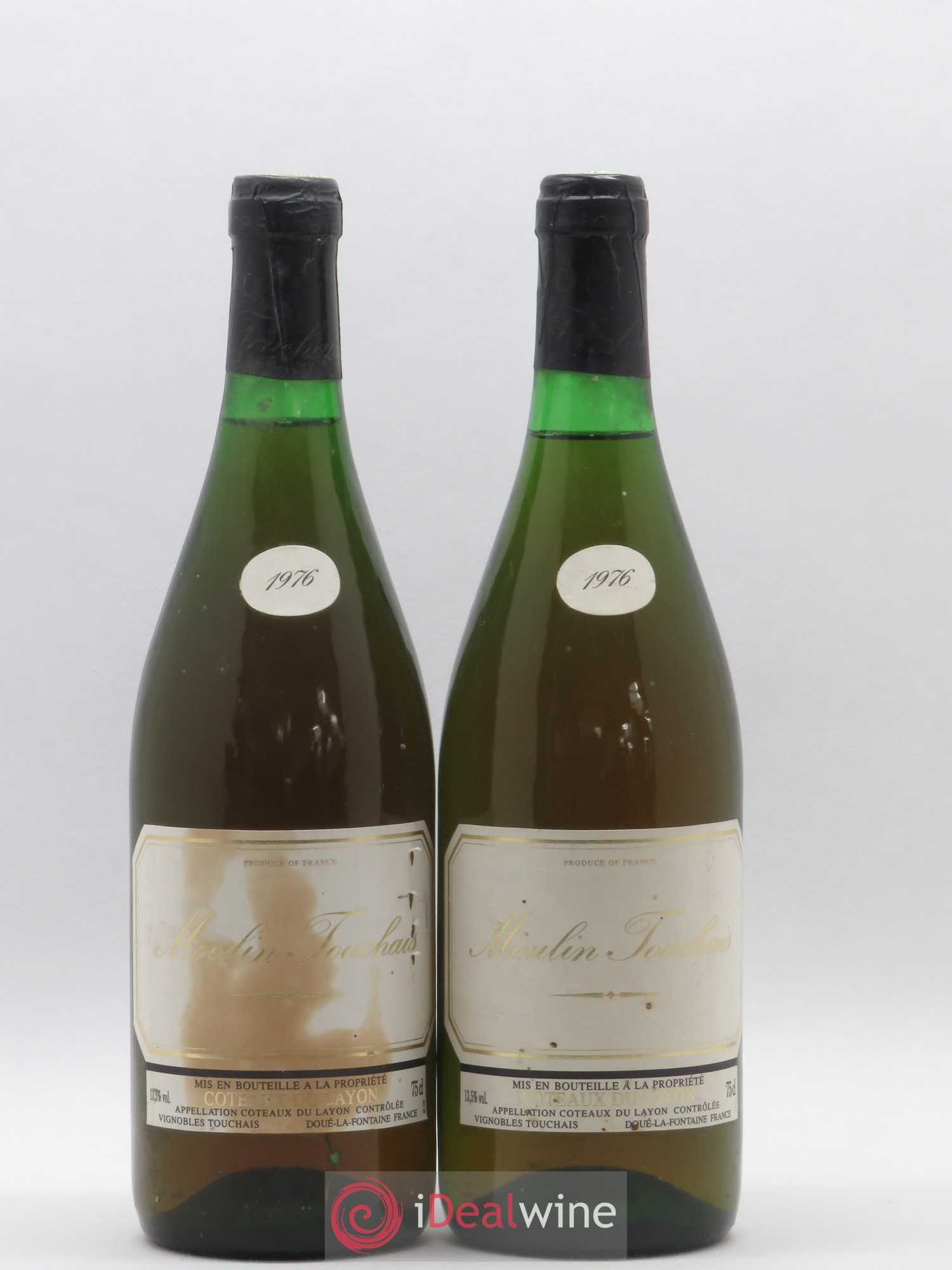 Coteaux du Layon Moulin Touchais 1976 - Lotto di 2 bottiglie - 0