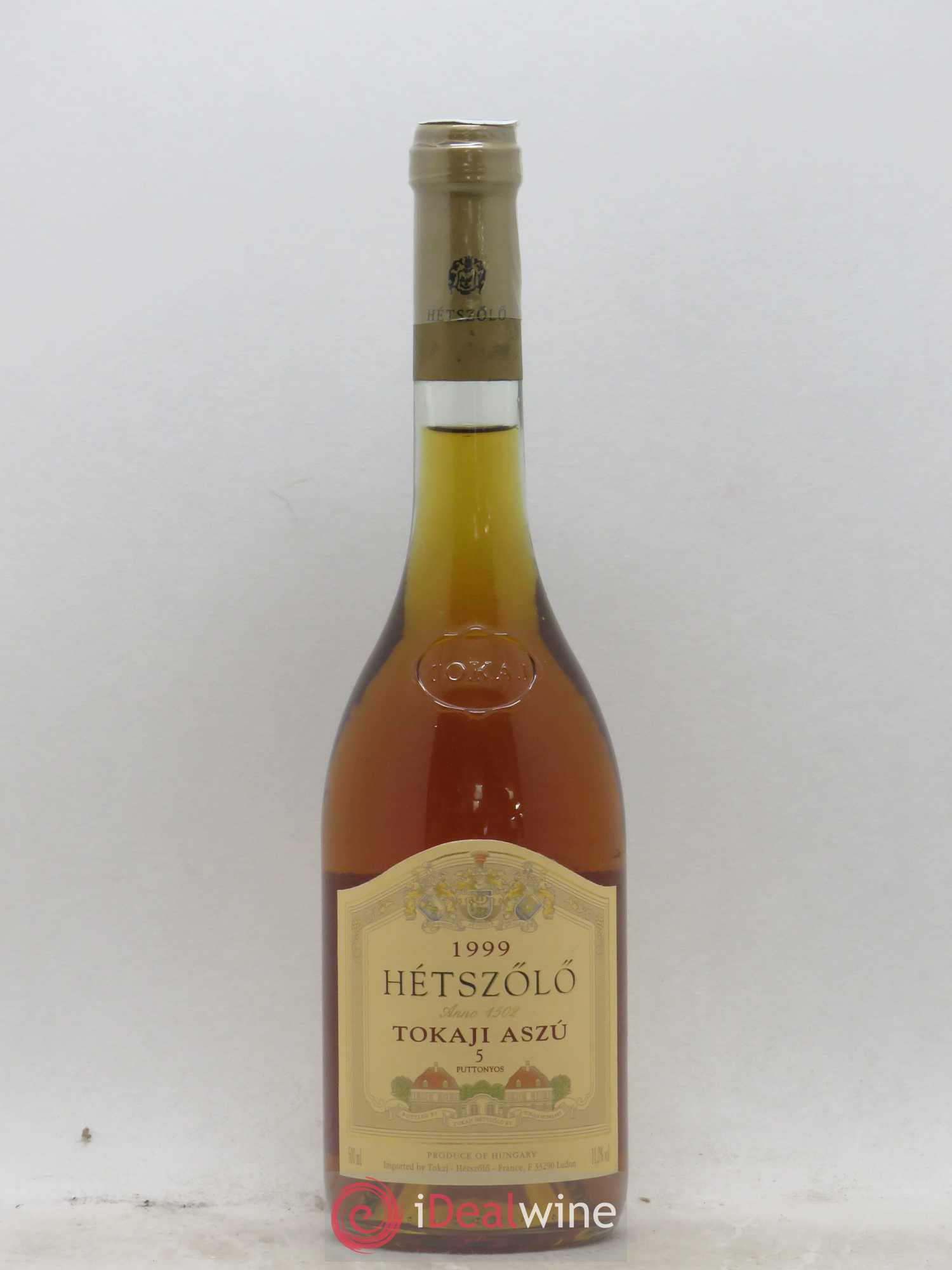 Tokaji Aszu 5 Puttonyos Hetszolo Domaine Impériale 50cl 1999 - Lot of 1 bottle - 0