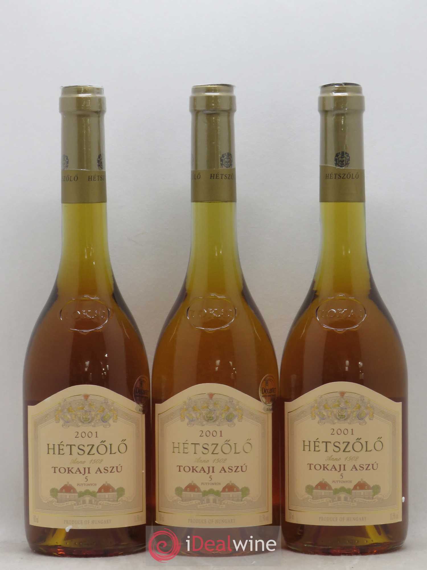 Tokaji Aszu 5 Puttonyos Hetszolo Domaine Impériale 50cl 2001 - Lotto di 12 bottiglie - 4